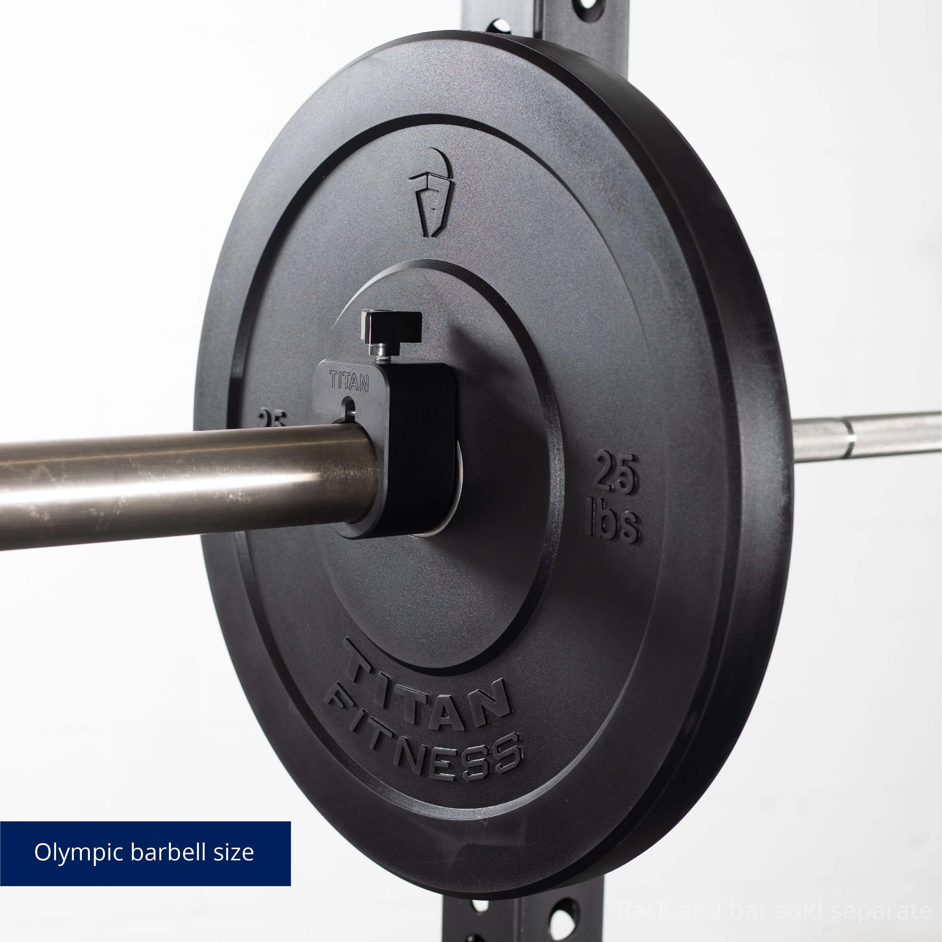 Scratch and Dent - Olympic Rubber Bumper Plates | Black | 25 LB Pair - FINAL SALE - Image 6
