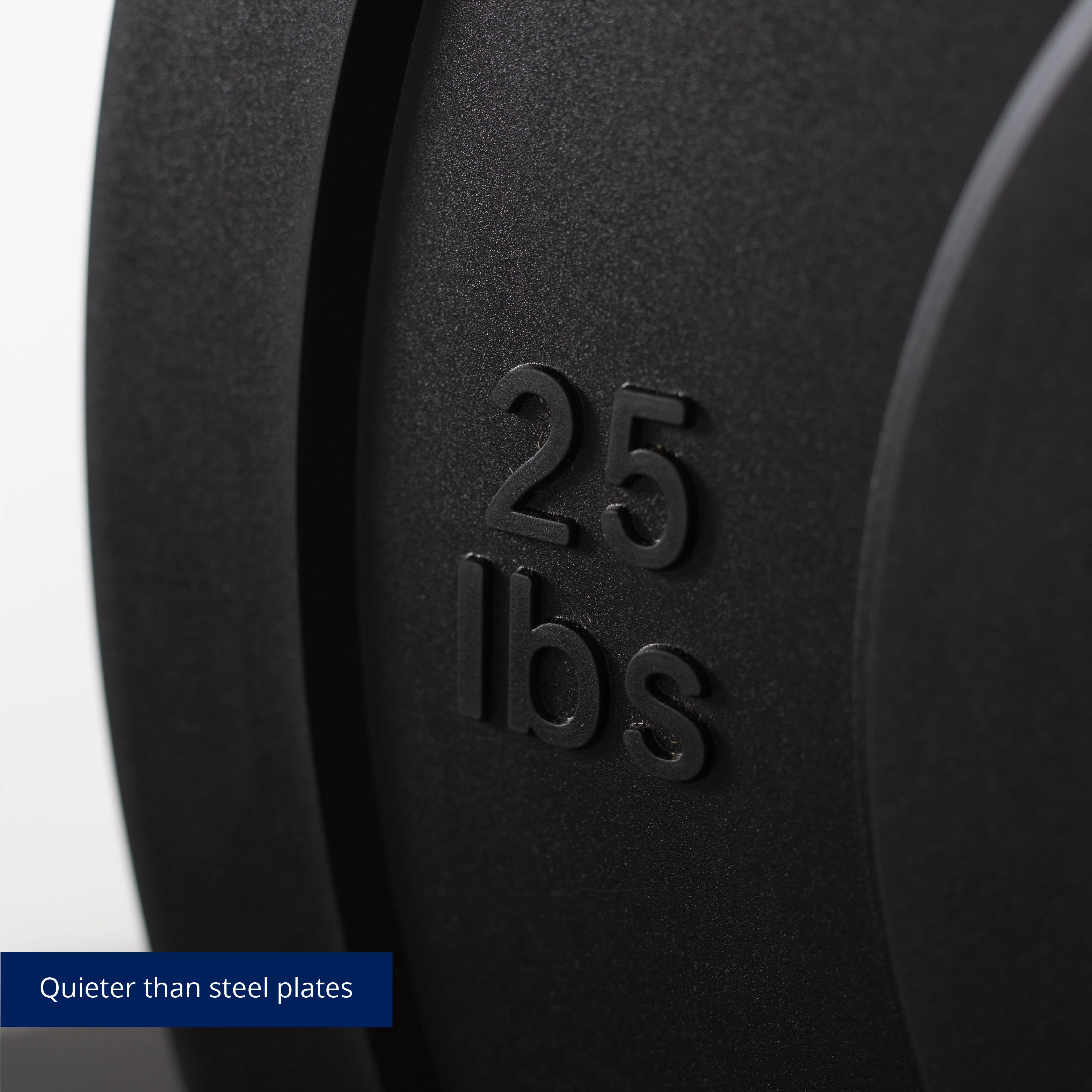 Scratch and Dent - Olympic Rubber Bumper Plates | Black | 25 LB Pair - FINAL SALE - Image 7