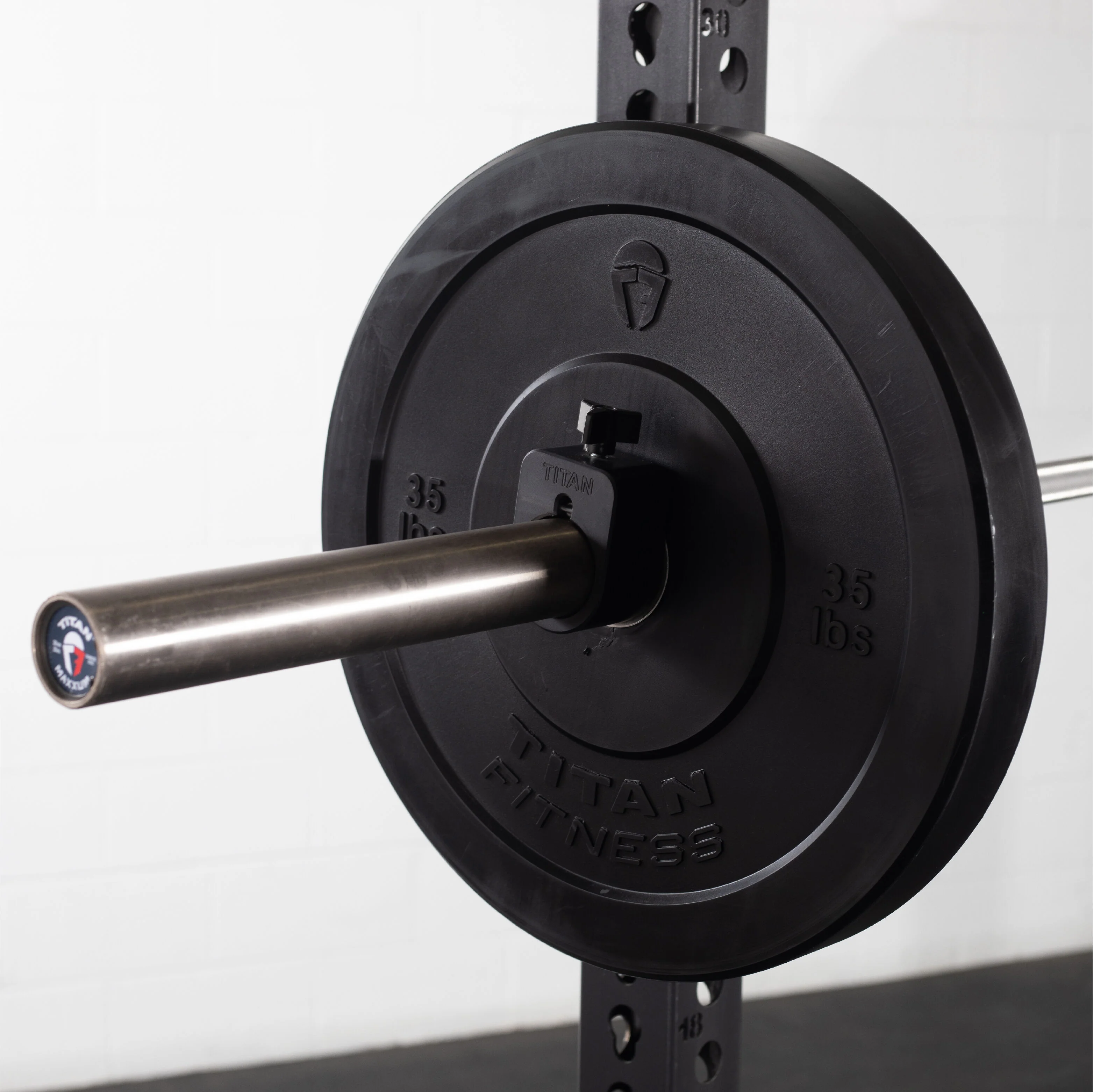 Scratch and Dent - Olympic Rubber Bumper Plates | Black | 35 LB Single - FINAL SALE - Image 5