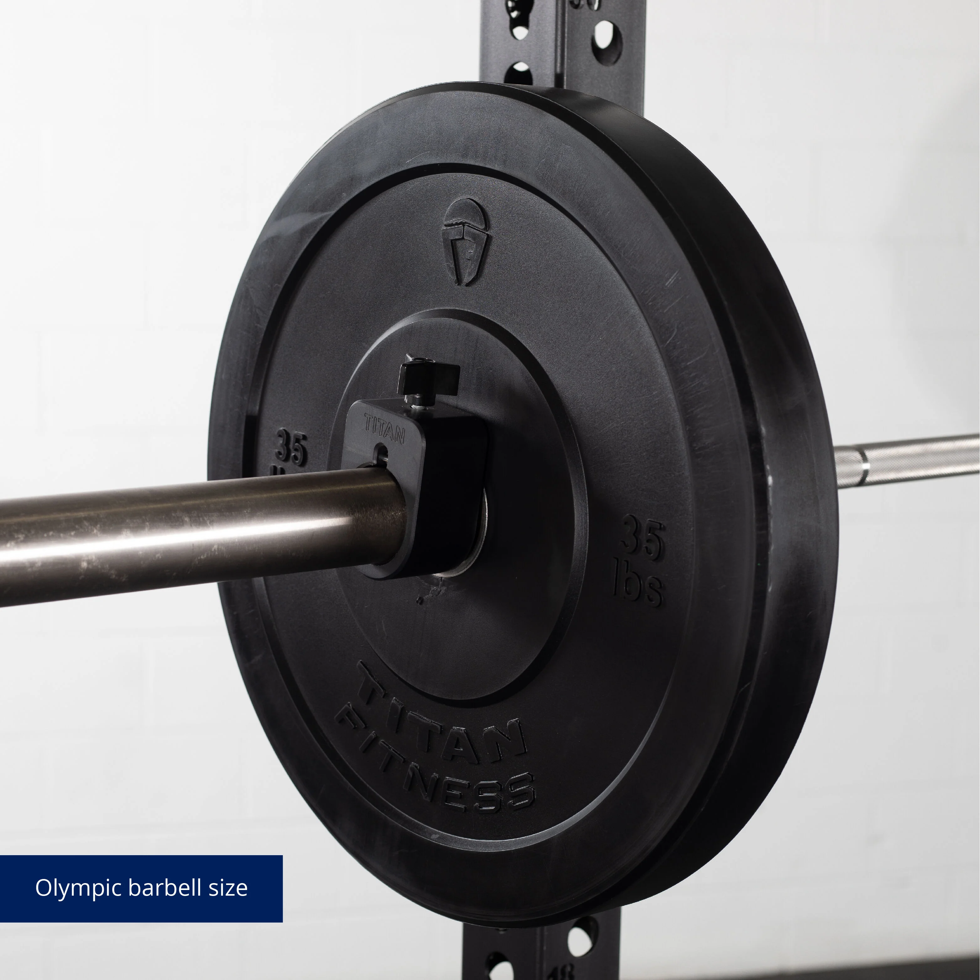 Scratch and Dent - Olympic Rubber Bumper Plates | Black | 35 LB Single - FINAL SALE - Image 6