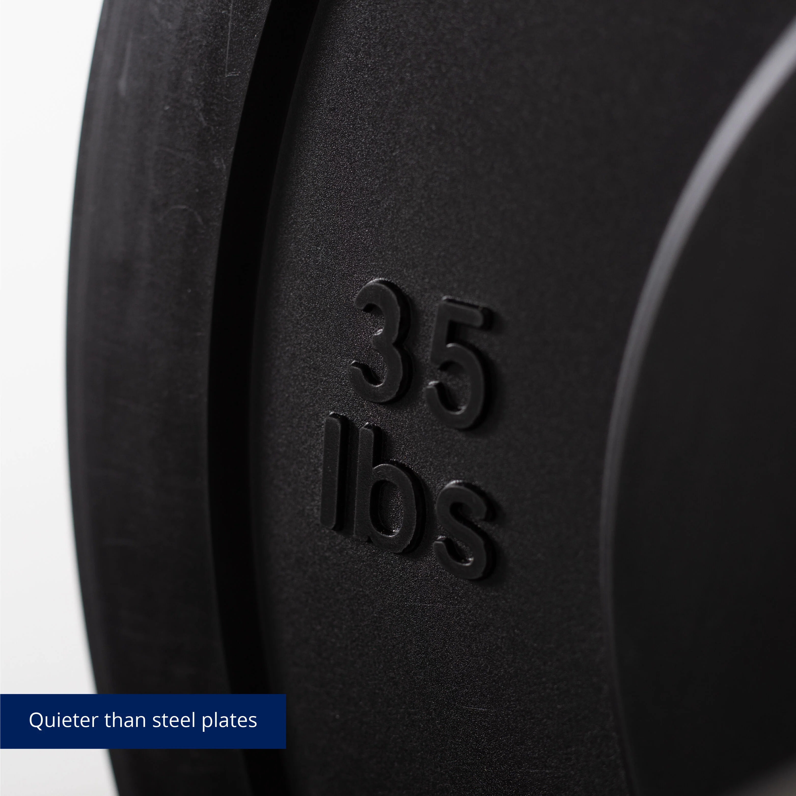 Scratch and Dent - Olympic Rubber Bumper Plates | Black | 35 LB Single - FINAL SALE - Image 7