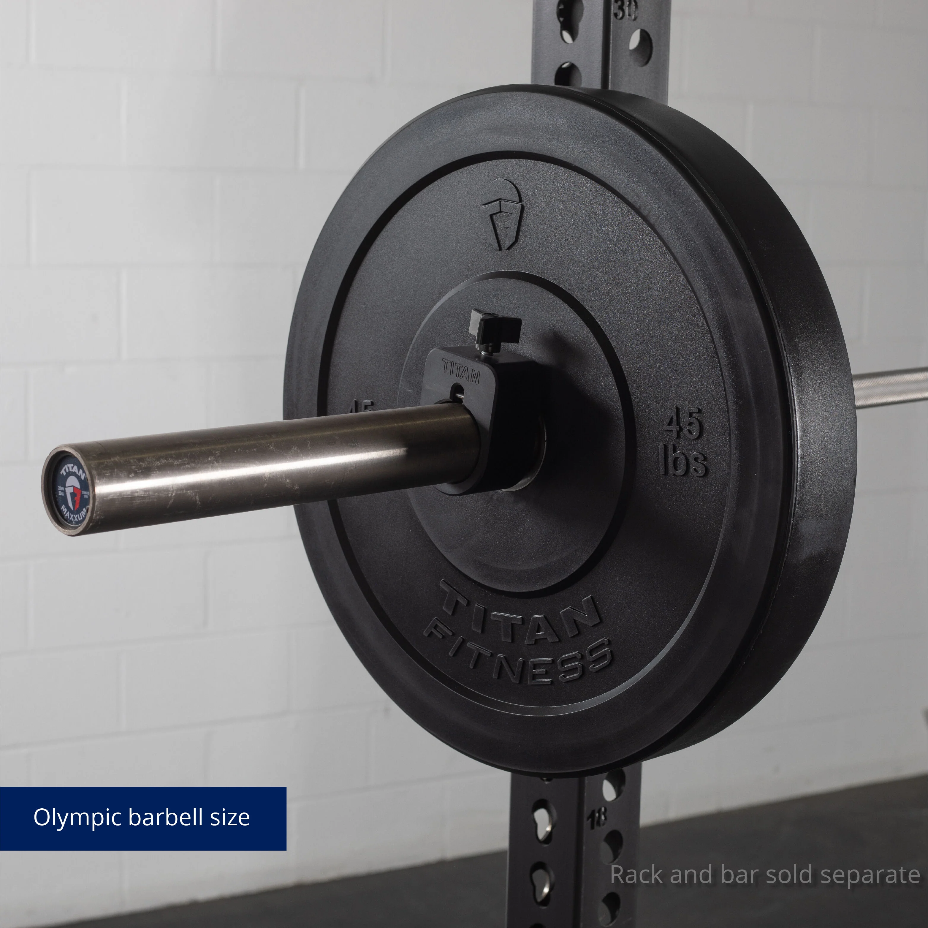 Scratch and Dent - Olympic Rubber Bumper Plates | Black | 45 LB Single - FINAL SALE - Image 5