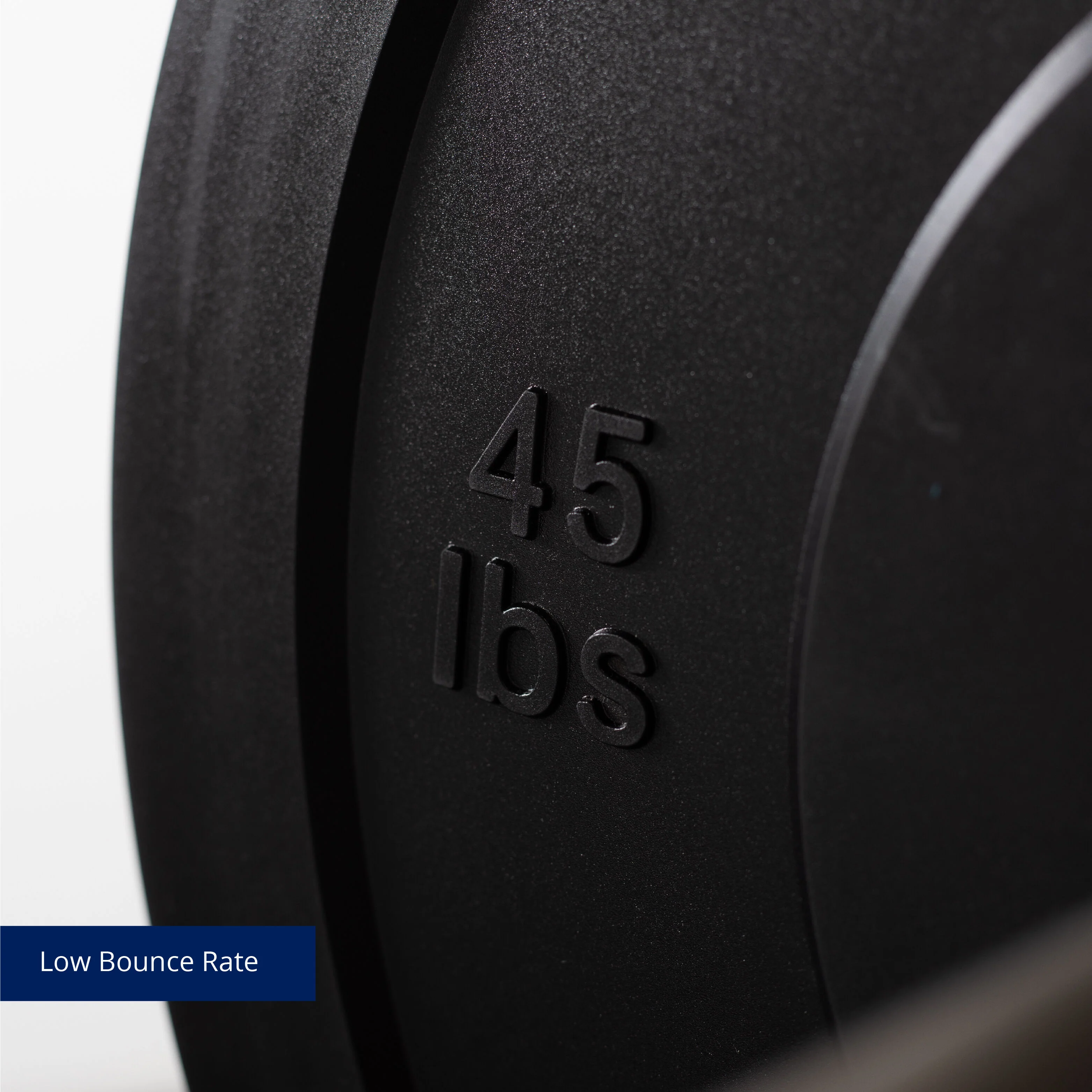 Scratch and Dent - Olympic Rubber Bumper Plates | Black | 45 LB Single - FINAL SALE - Image 7