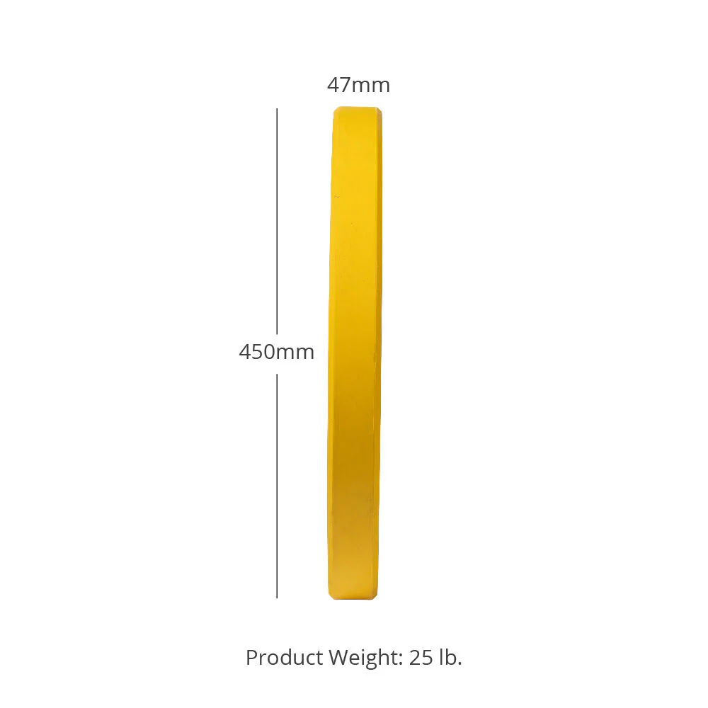 Scratch and Dent - Olympic Rubber Bumper Plates | Color | 25 LB Pair | - FINAL SALE - Image 2