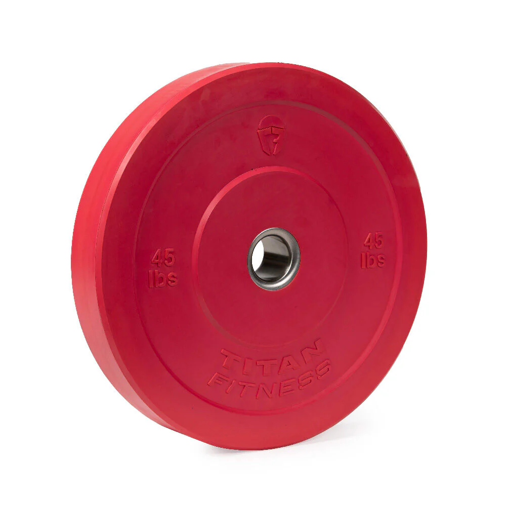 Scratch and Dent - Olympic Rubber Bumper Plates | Color | 45 LB Single | - FINAL SALE