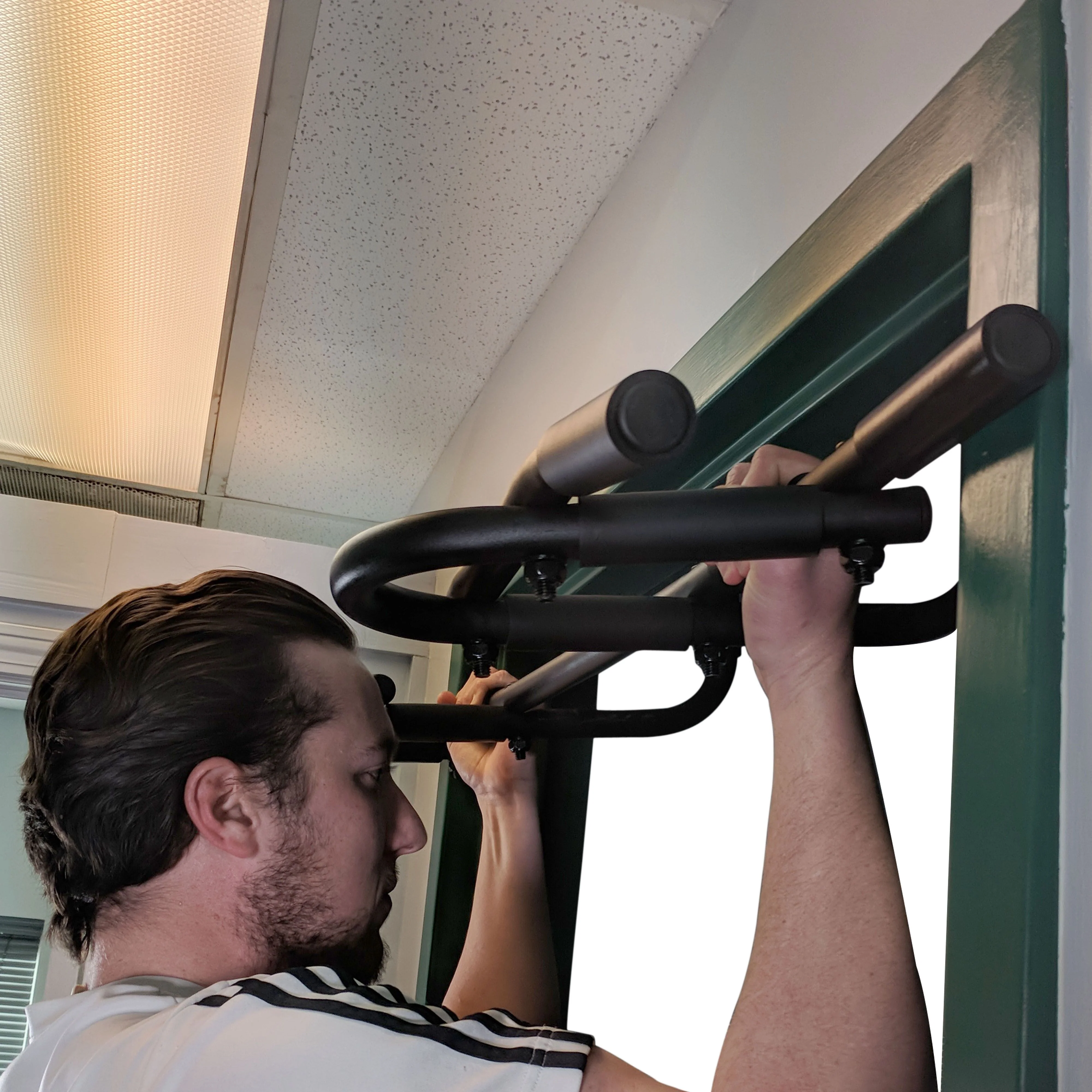 Scratch and Dent - Over the Door Trainer Pull Up Bar Gym & Dip Station - FINAL SALE - Image 12