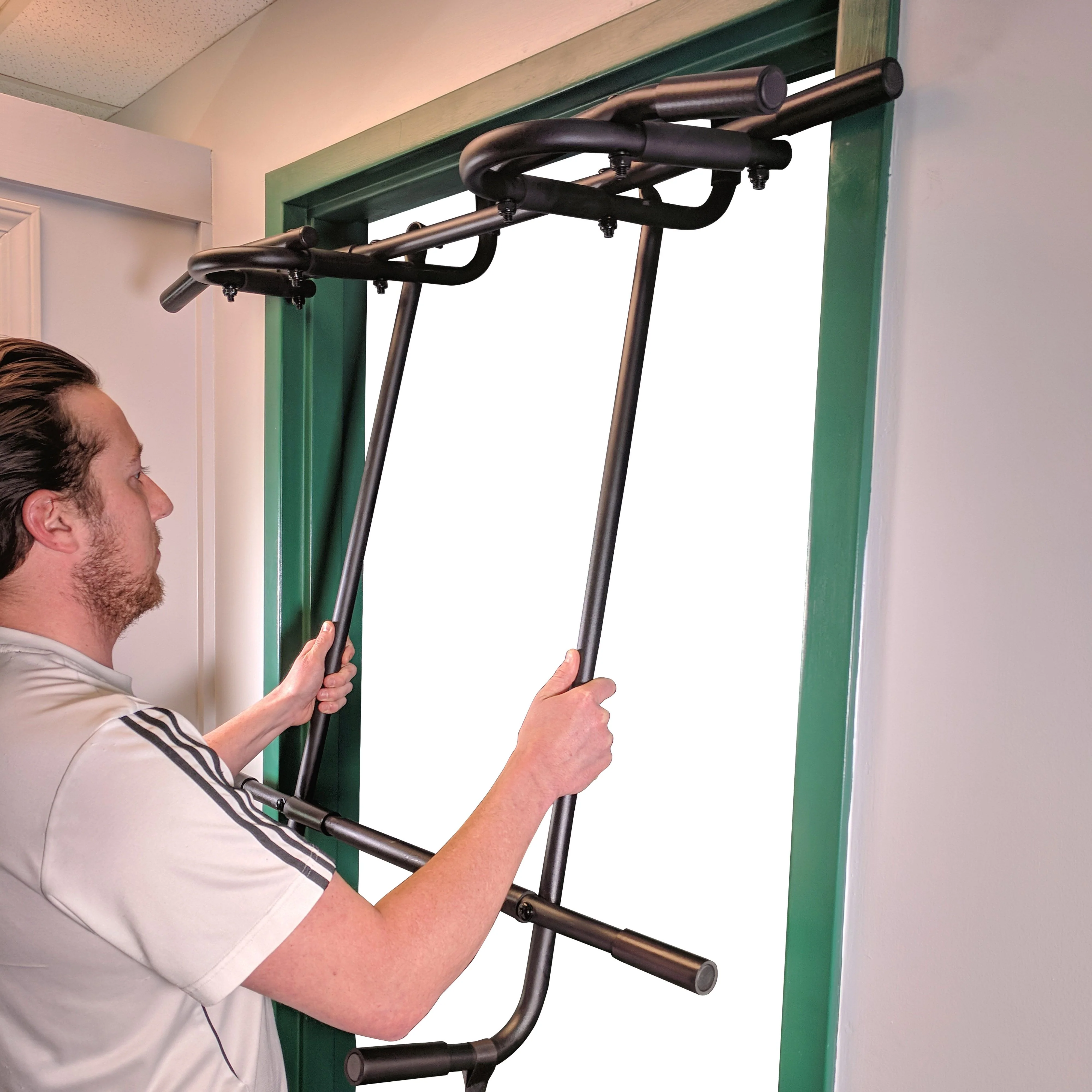 Scratch and Dent - Over the Door Trainer Pull Up Bar Gym & Dip Station - FINAL SALE - Image 14