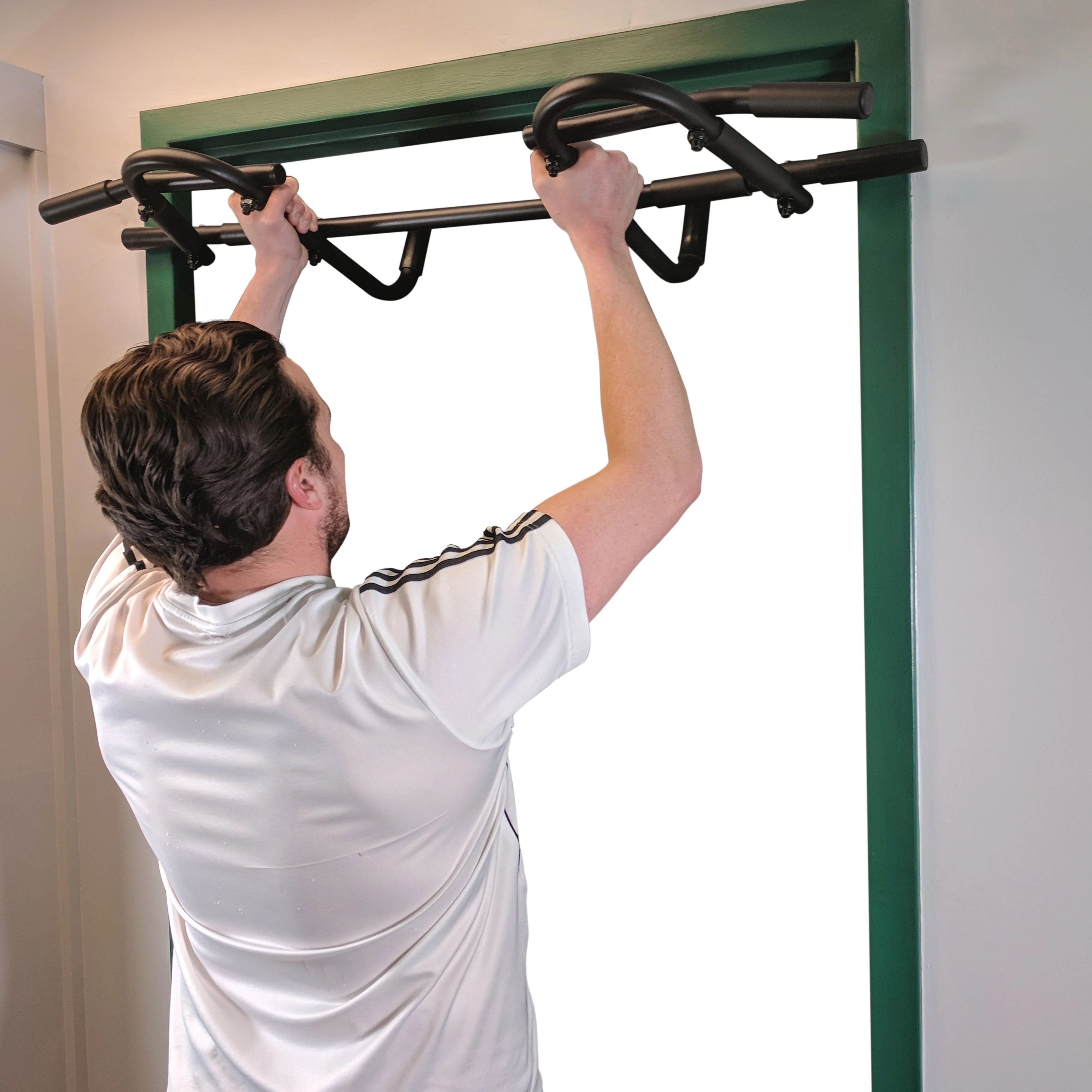Scratch and Dent - Over the Door Trainer Pull Up Bar Gym & Dip Station - FINAL SALE - Image 15