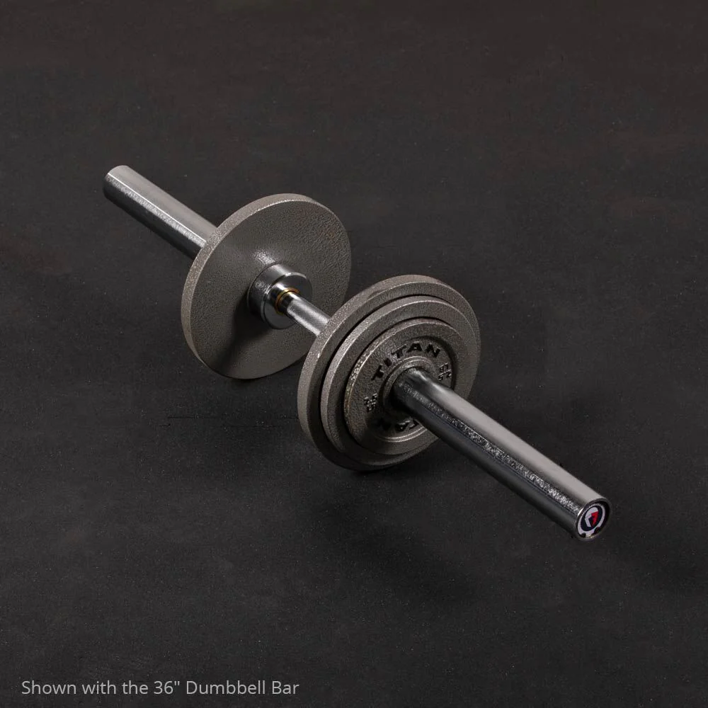 Scratch and Dent - Pair of Loadable 20" Olympic Dumbbell Handle - FINAL SALE - Image 5