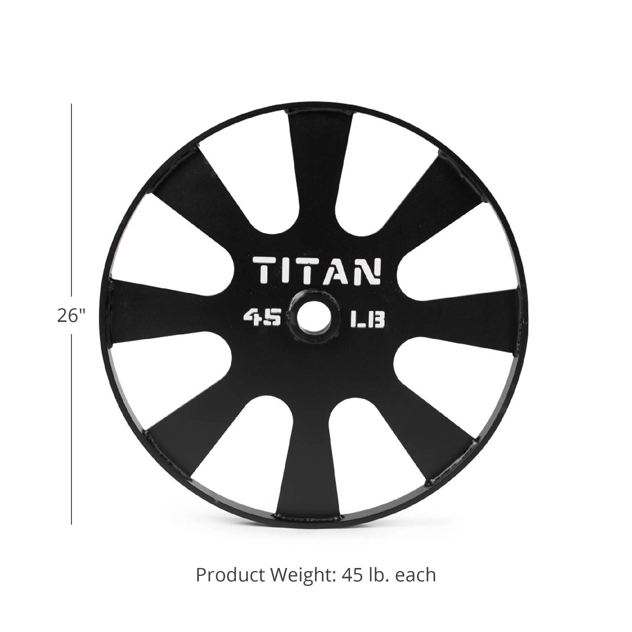 Scratch and Dent, 45 LB Pair Wagon Wheel Pulling Blocks - Image 8