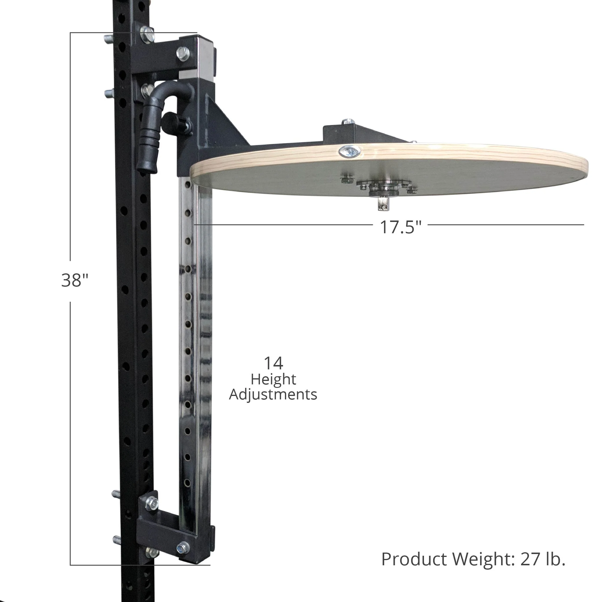 Power Rack Mounted Adjustable Speed Bag Platform - Image 6