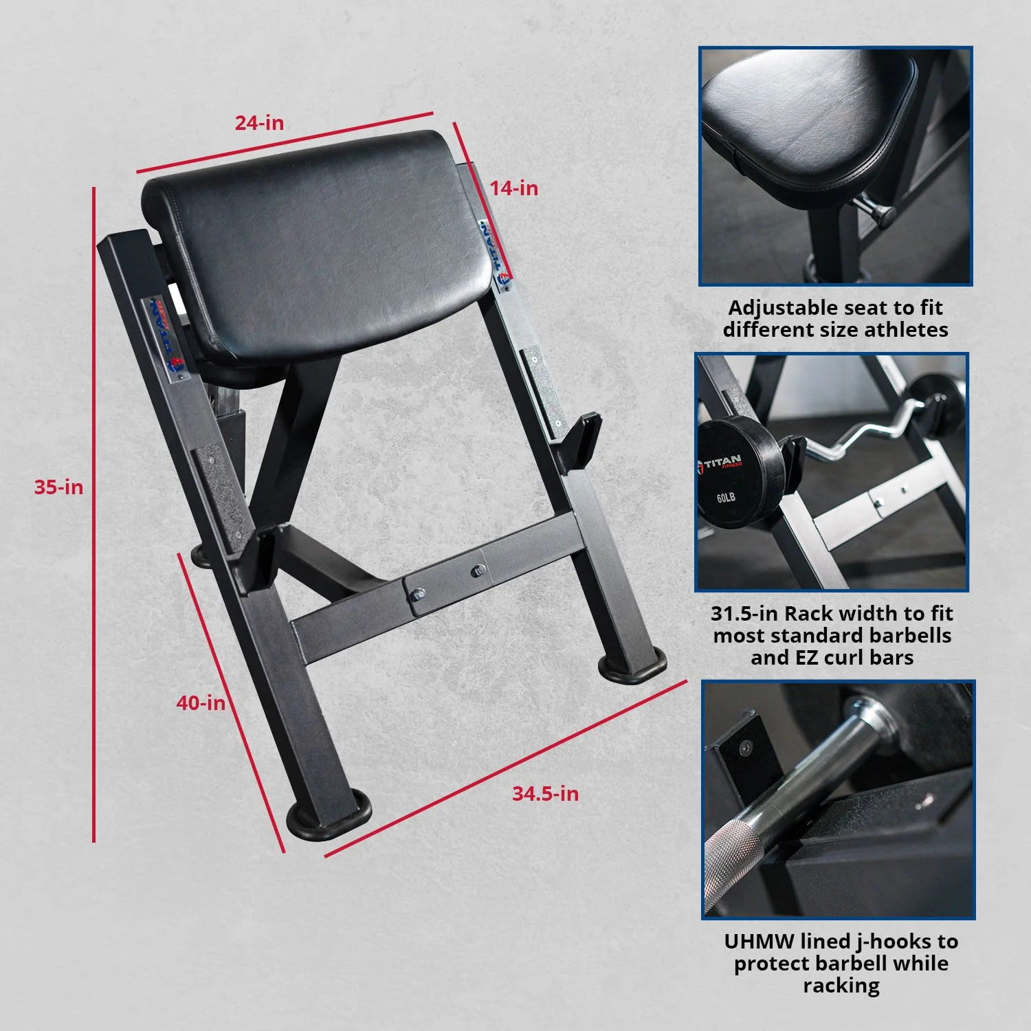 Scratch and Dent - Preacher Curl Bench - FINAL SALE - Image 11