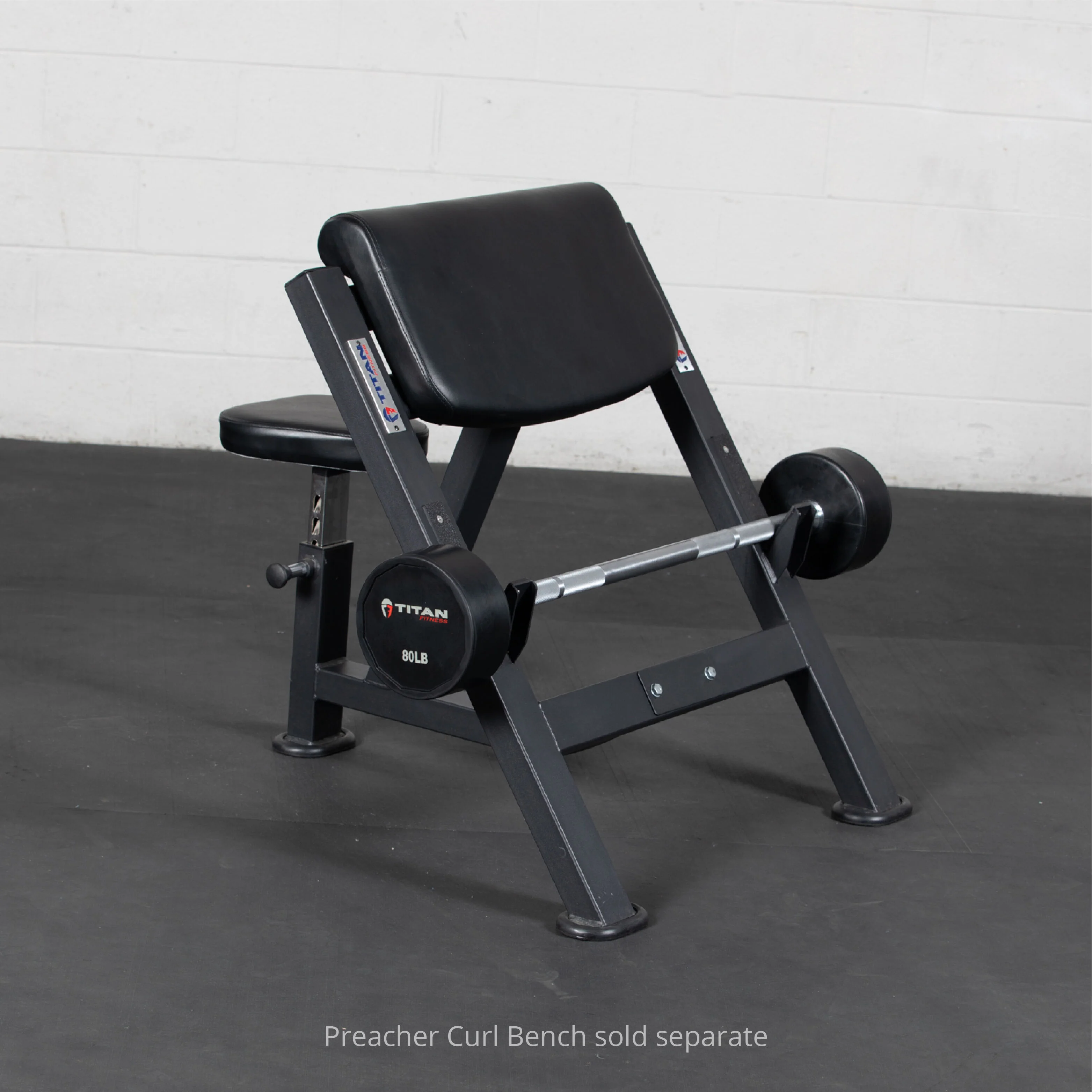 Scratch and Dent - Rubber Fixed Barbell | Straight | 80 LB - FINAL SALE - Image 2