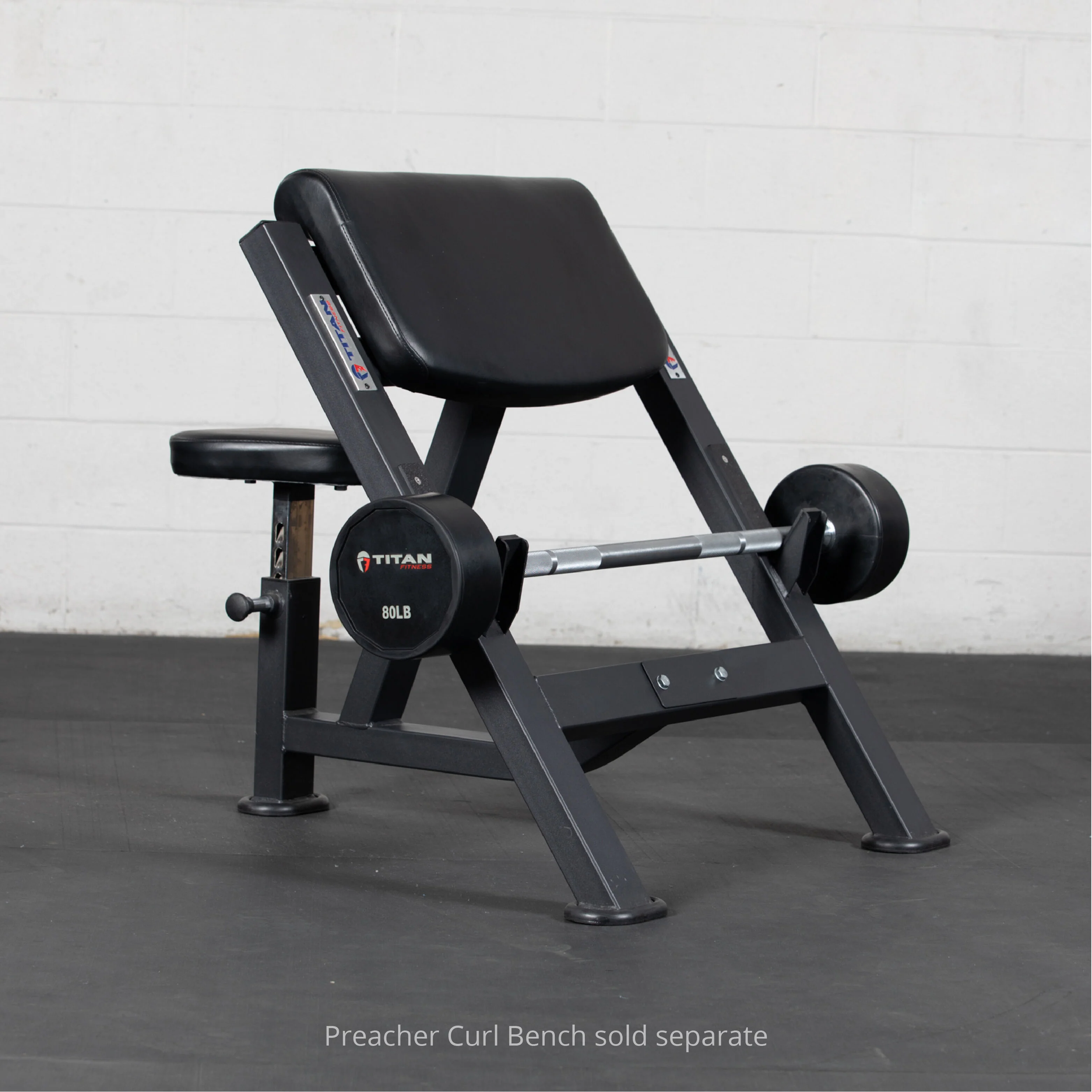 Scratch and Dent - Rubber Fixed Barbell | Straight | 80 LB - FINAL SALE - Image 3