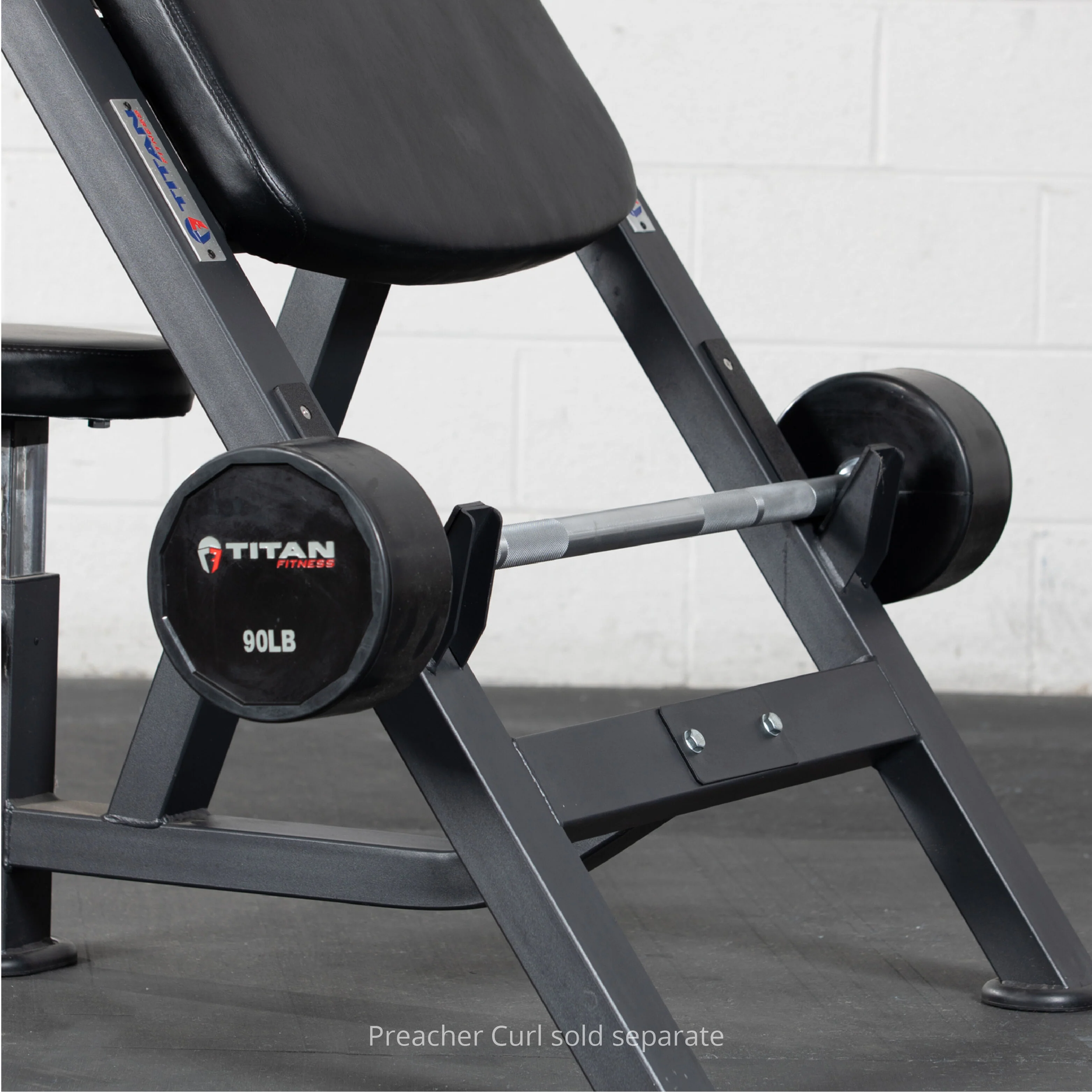 Scratch and Dent - Rubber Fixed Barbell | Straight | 90 LB - FINAL SALE - Image 4