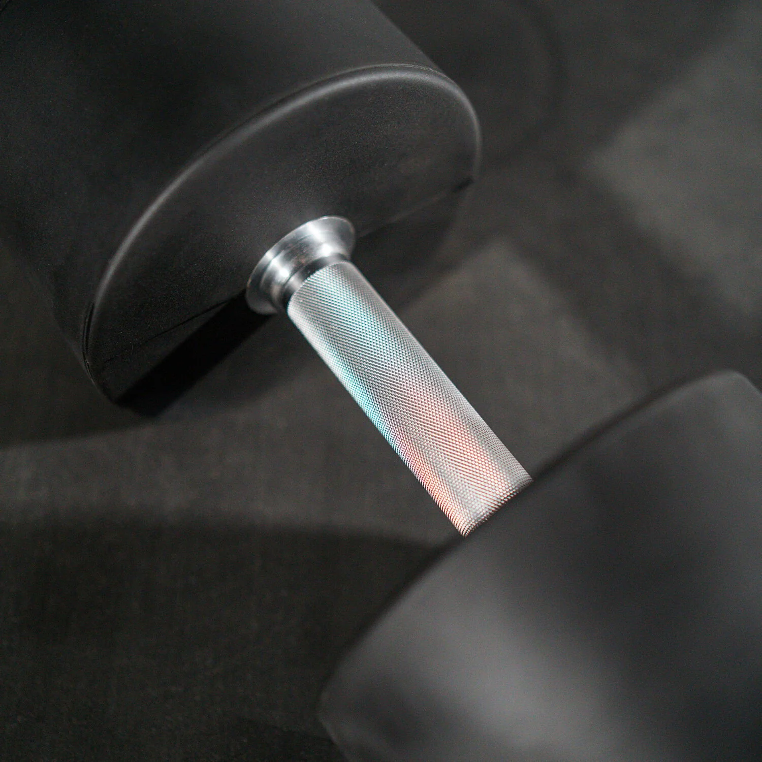 Scratch and Dent, Single 105 LB Round Urethane Dumbbell - Image 2