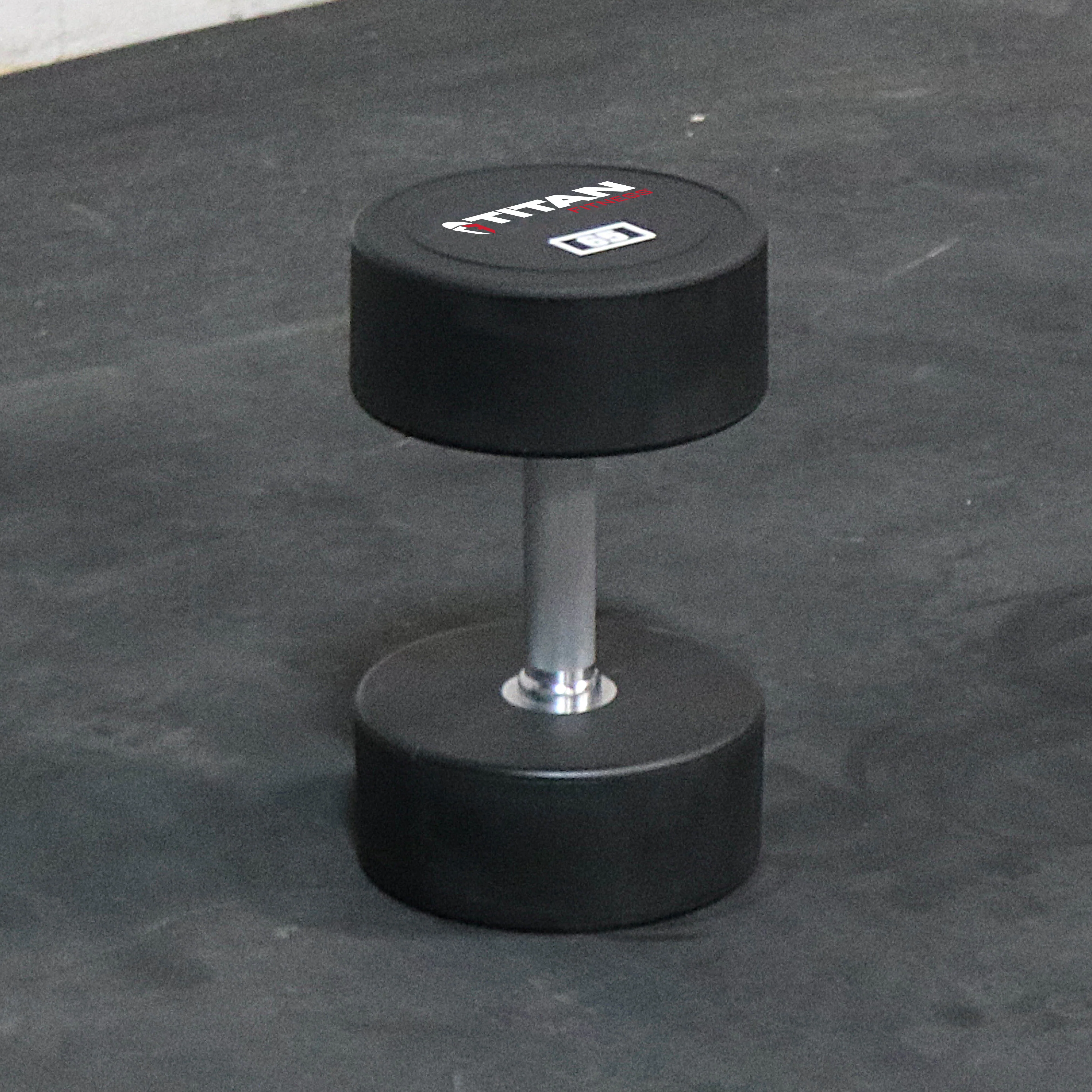 Scratch and Dent, 65 LB Classic Round Urethane Dumbbell