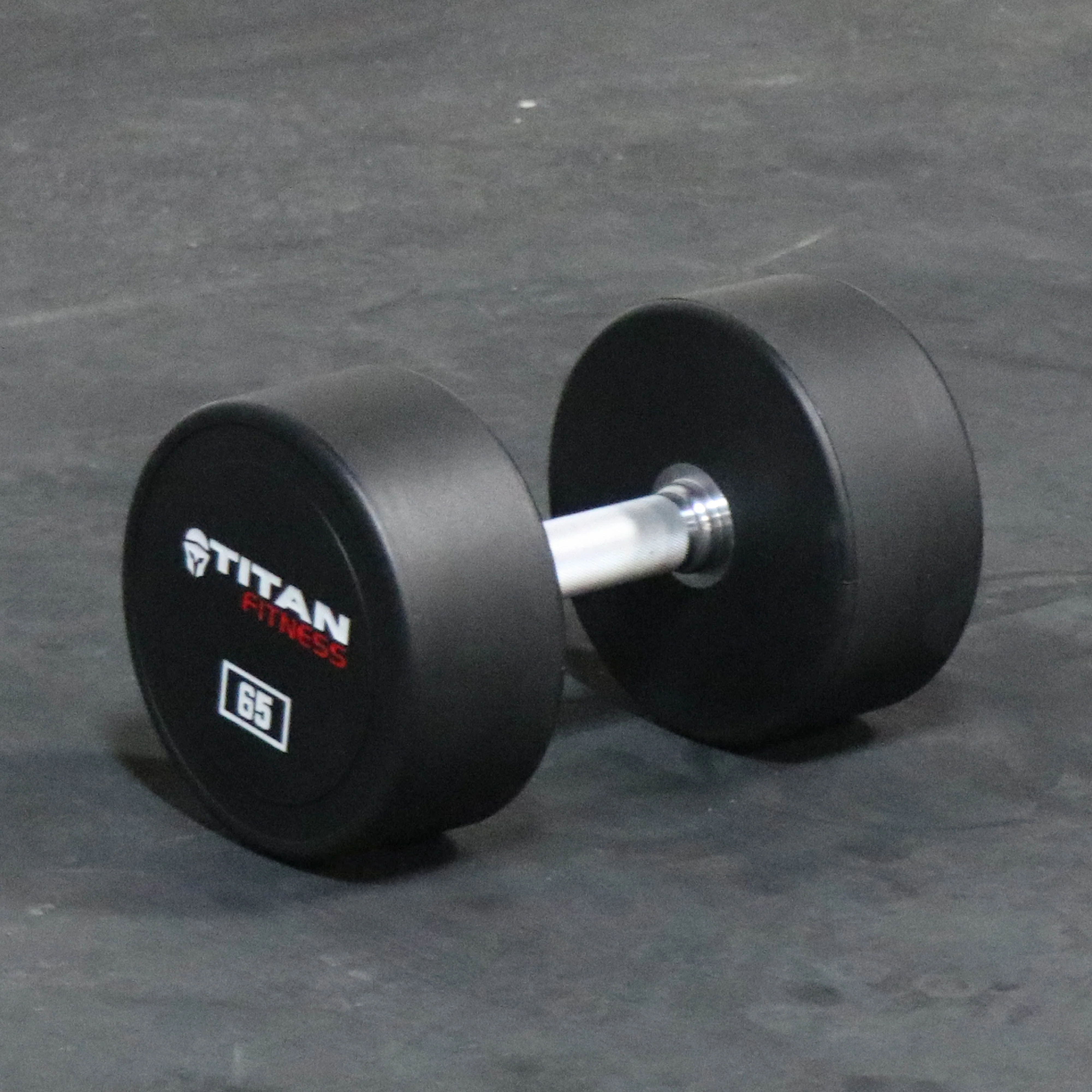 Scratch and Dent, 65 LB Classic Round Urethane Dumbbell - Image 3