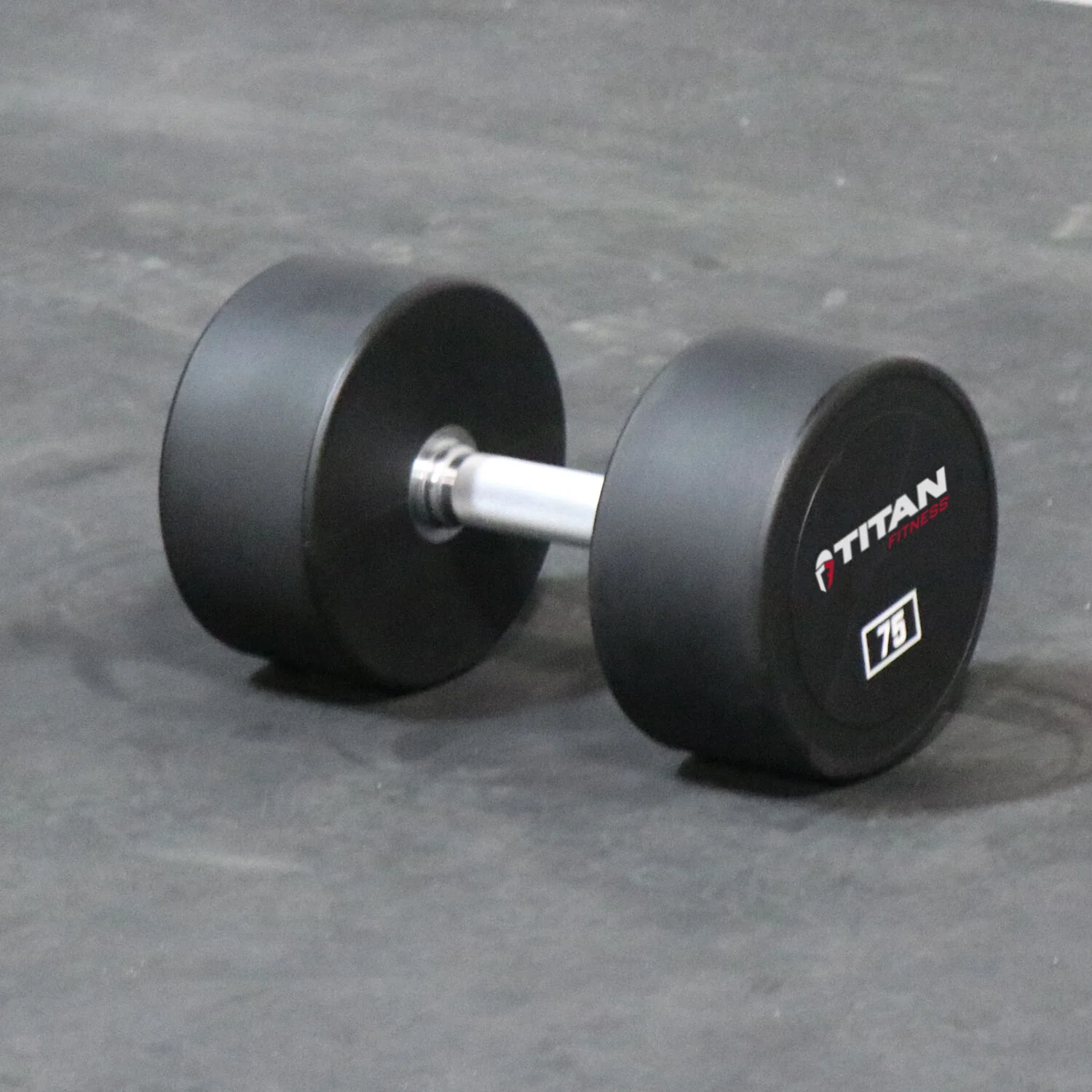 Scratch and Dent, 75 LB Classic Round Urethane Dumbbell - Image 2