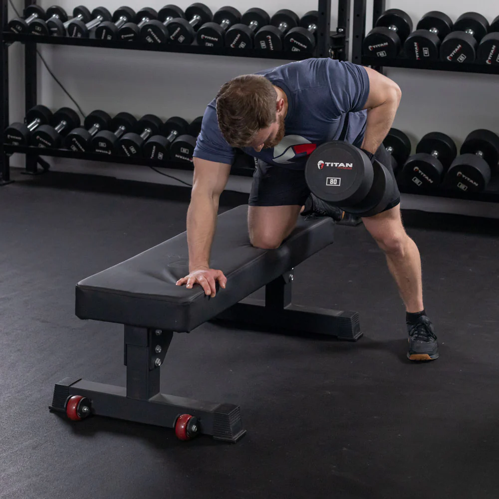 Scratch and Dent, 80 LB Classic Round Urethane Dumbbell - Image 3