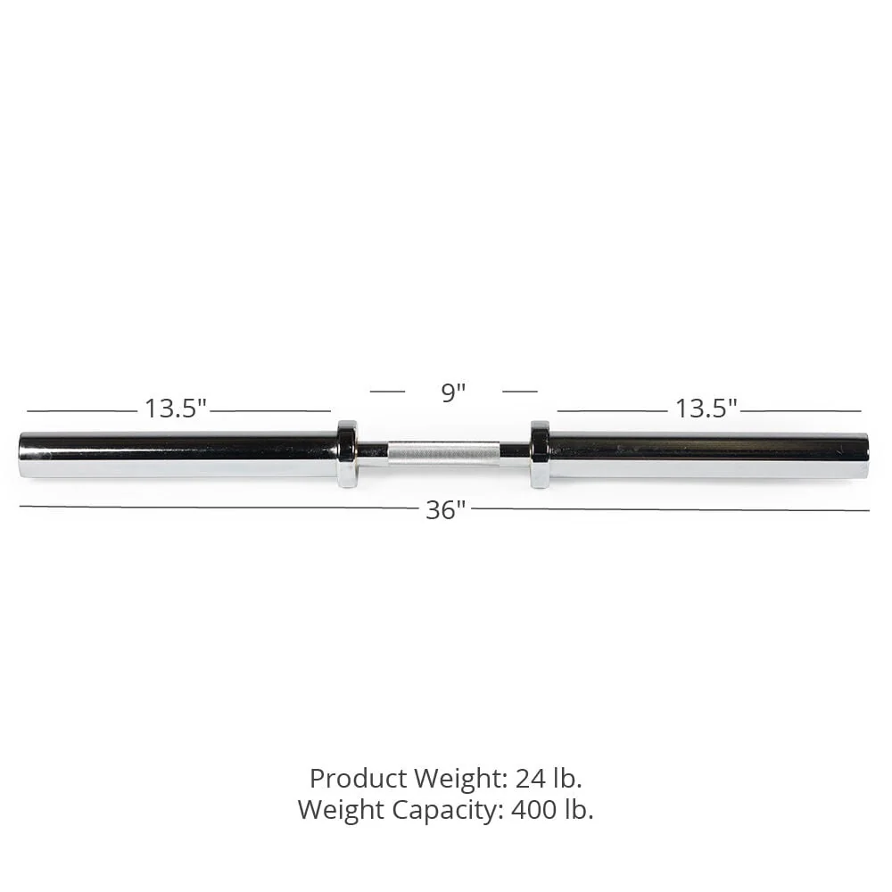 Scratch and Dent, Loadable 36" Olympic Dumbbell Handle - Single - Image 8