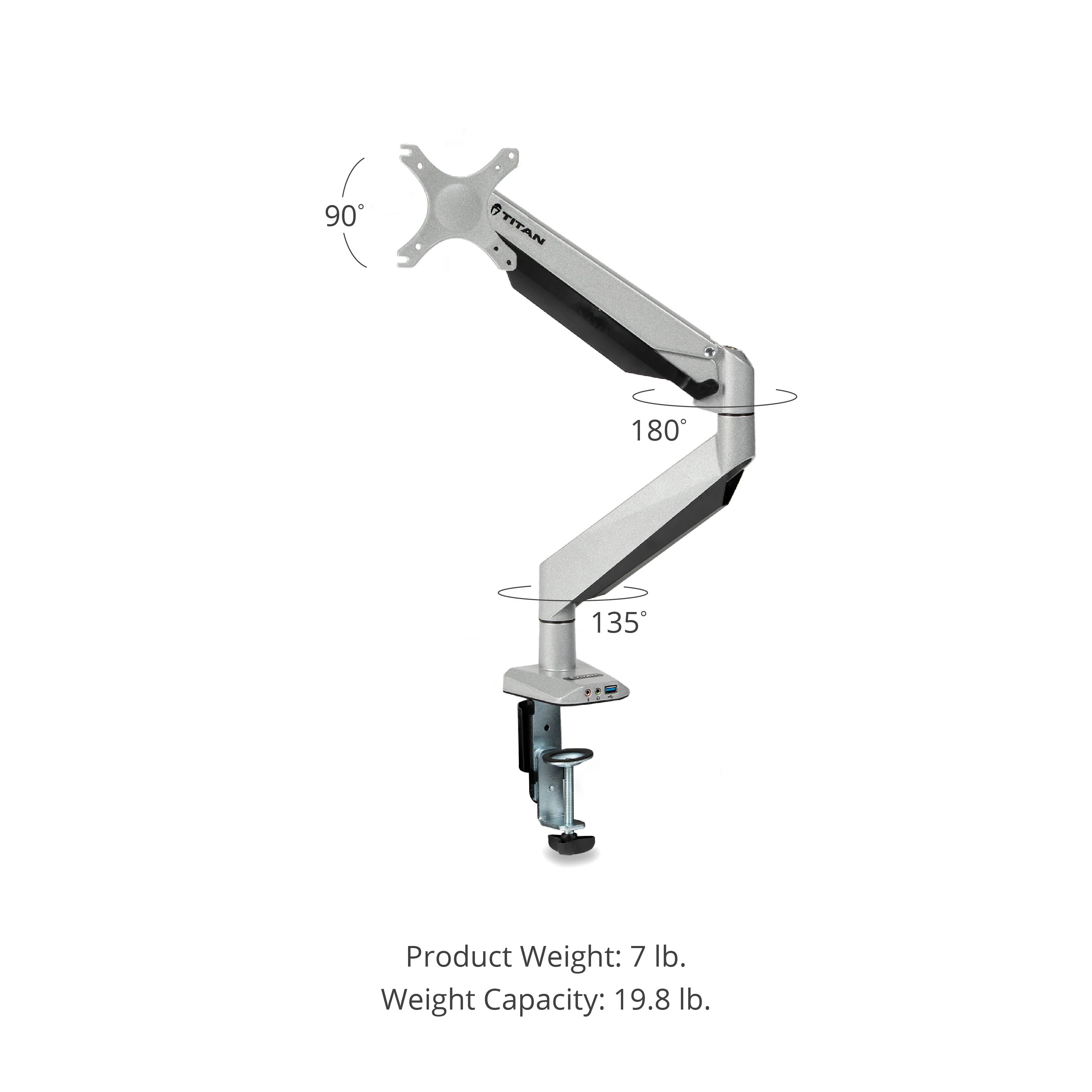 Scratch and Dent, Aluminum Gas Spring Monitor Mount - Image 2