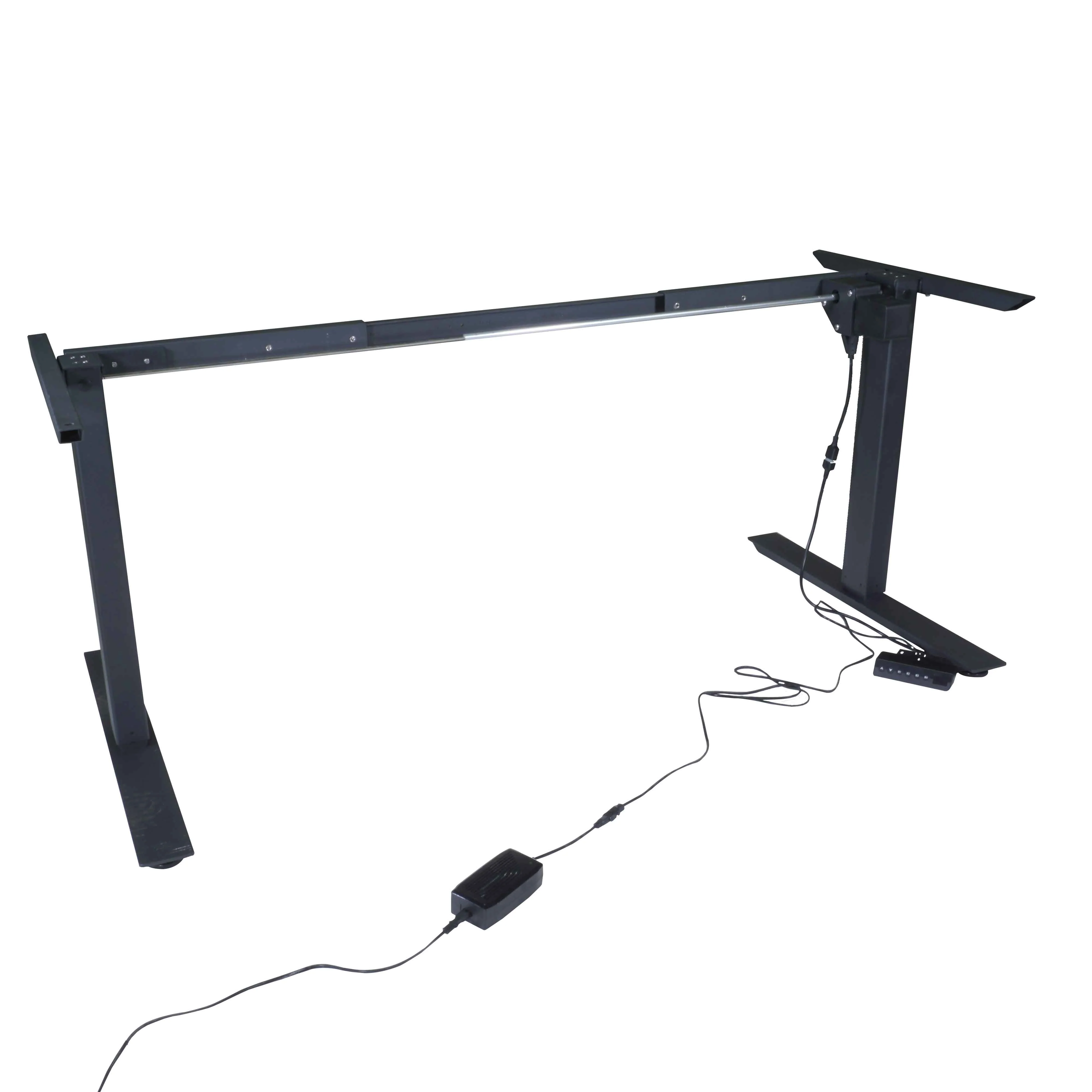 Single Motor Electric Adjustable Height A2 Sit-Stand Desk (Black) - Image 6