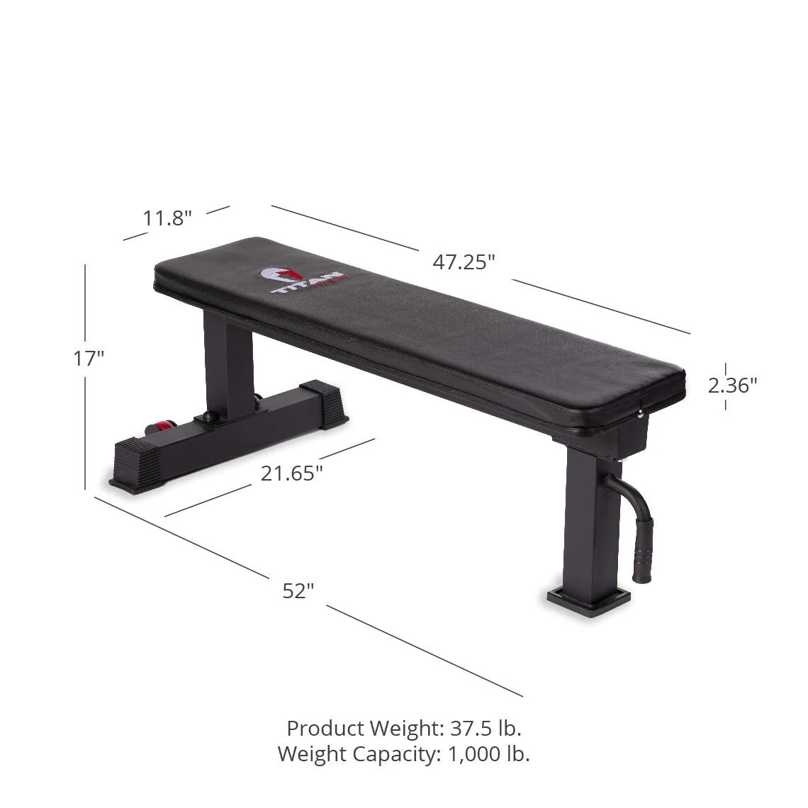 Scratch and Dent - Single Post Competition Flat Bench - FINAL SALE - Image 2