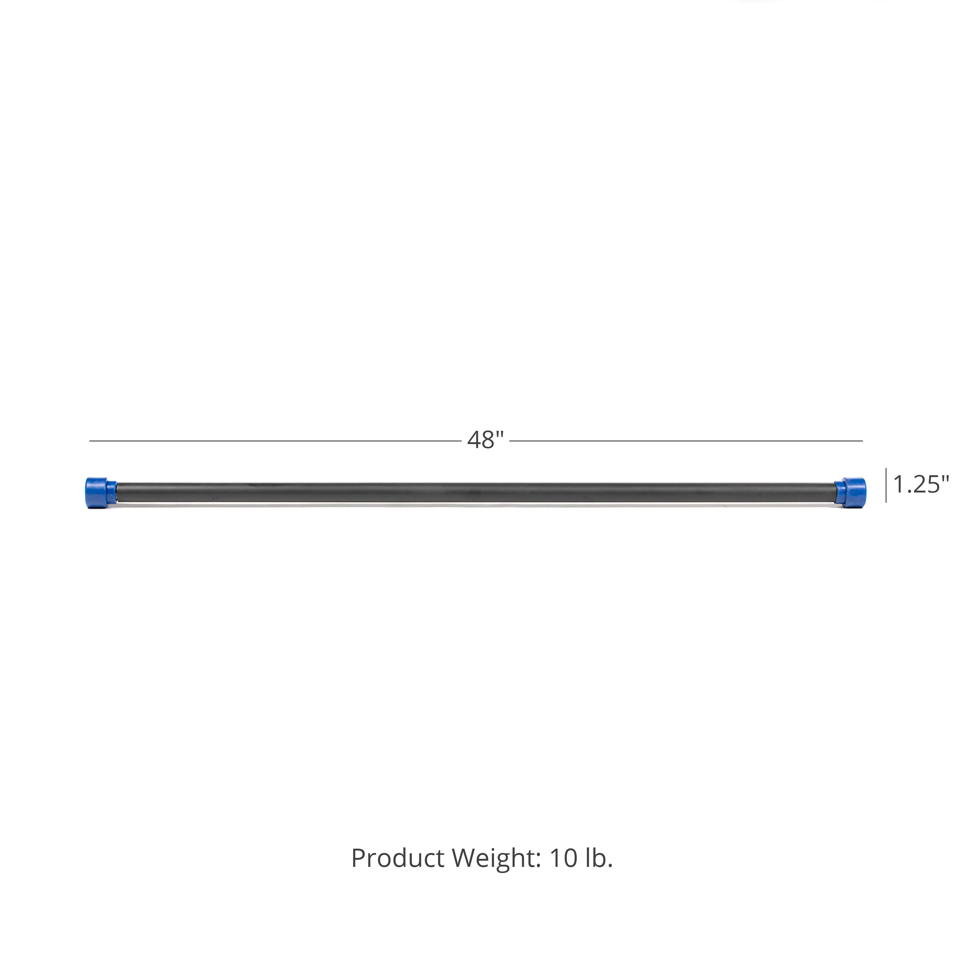 Scratch and Dent - Titan Fitness 10 lb Weighted Body Bar Padded Aerobic Total Workout Exercise Gym - FINAL SALE - Image 2