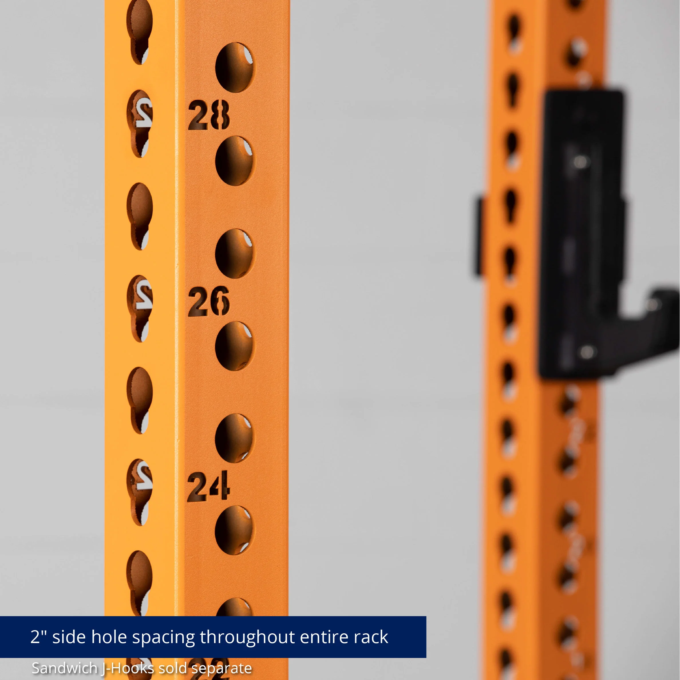 Scratch and Dent, Titan Series Orange Bolt Down Uprights | 2 Pack - Image 2