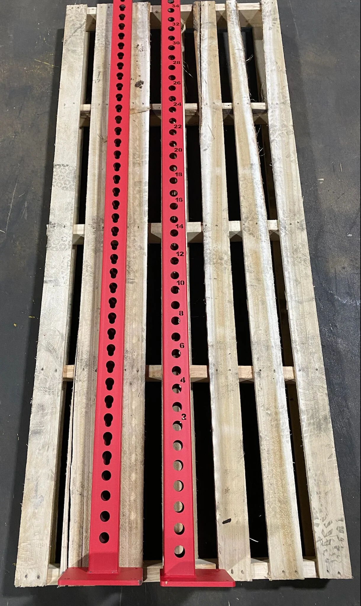 Scratch and Dent - TITAN Series 100" Uprights - Red - FINAL SALE