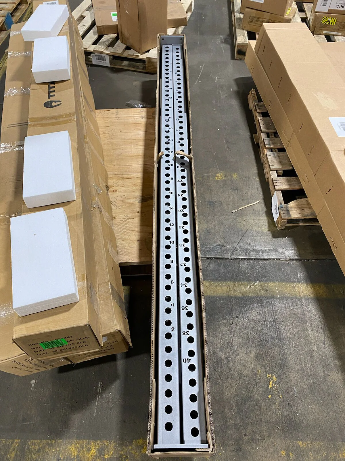 Scratch and Dent - TITAN Series 100" Uprights - Silver - FINAL SALE