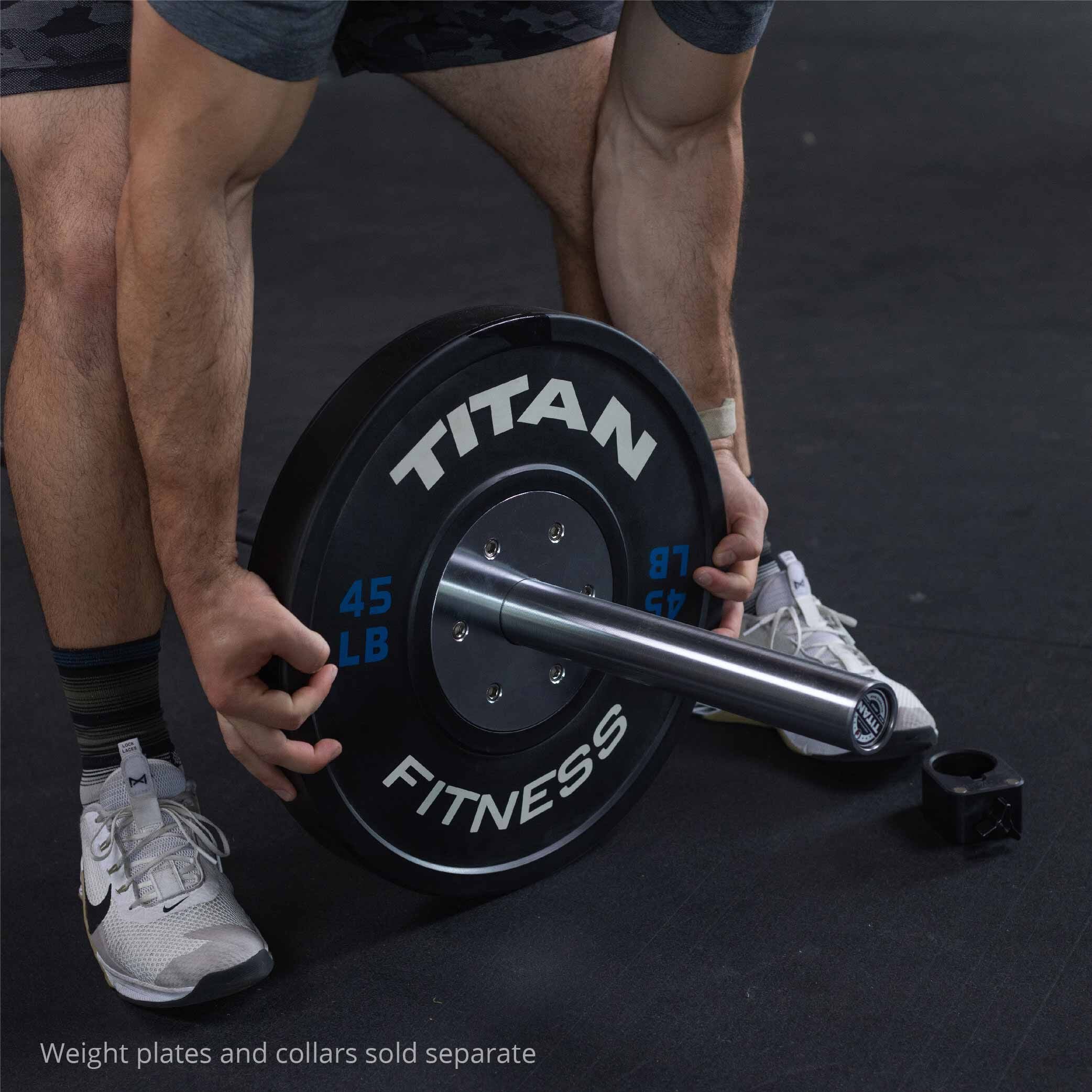Scratch and Dent - TITAN Series Cerakote Olympic Barbell | Black Cerakote - FINAL SALE - Image 8