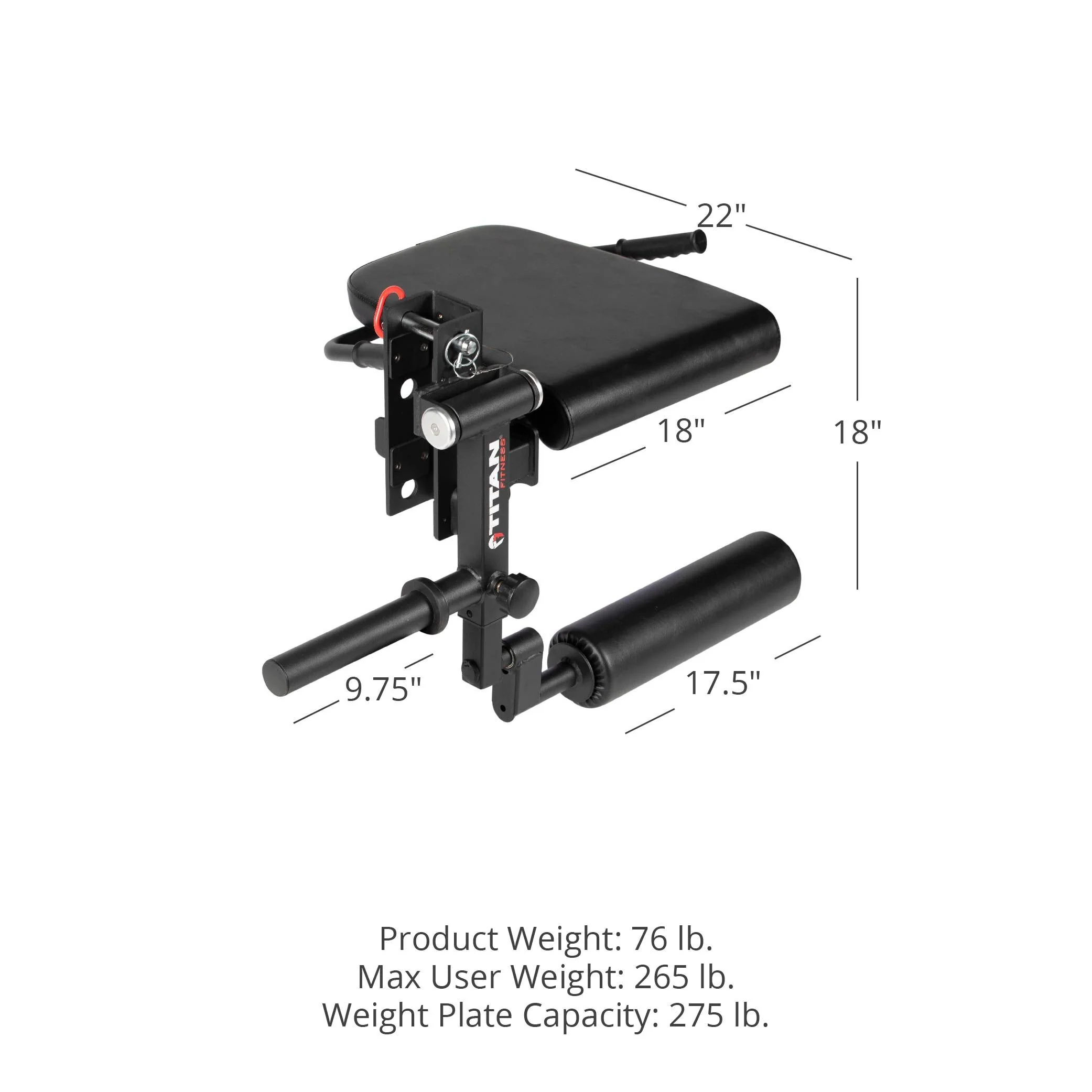 Scratch and Dent, TITAN Series Rack Mounted Leg Curl and Extension - Image 11