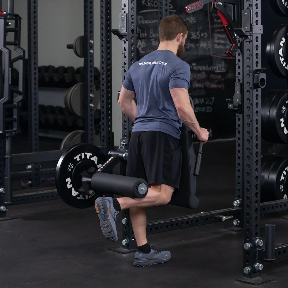 Scratch and Dent, TITAN Series Rack Mounted Leg Curl and Extension - Image 3