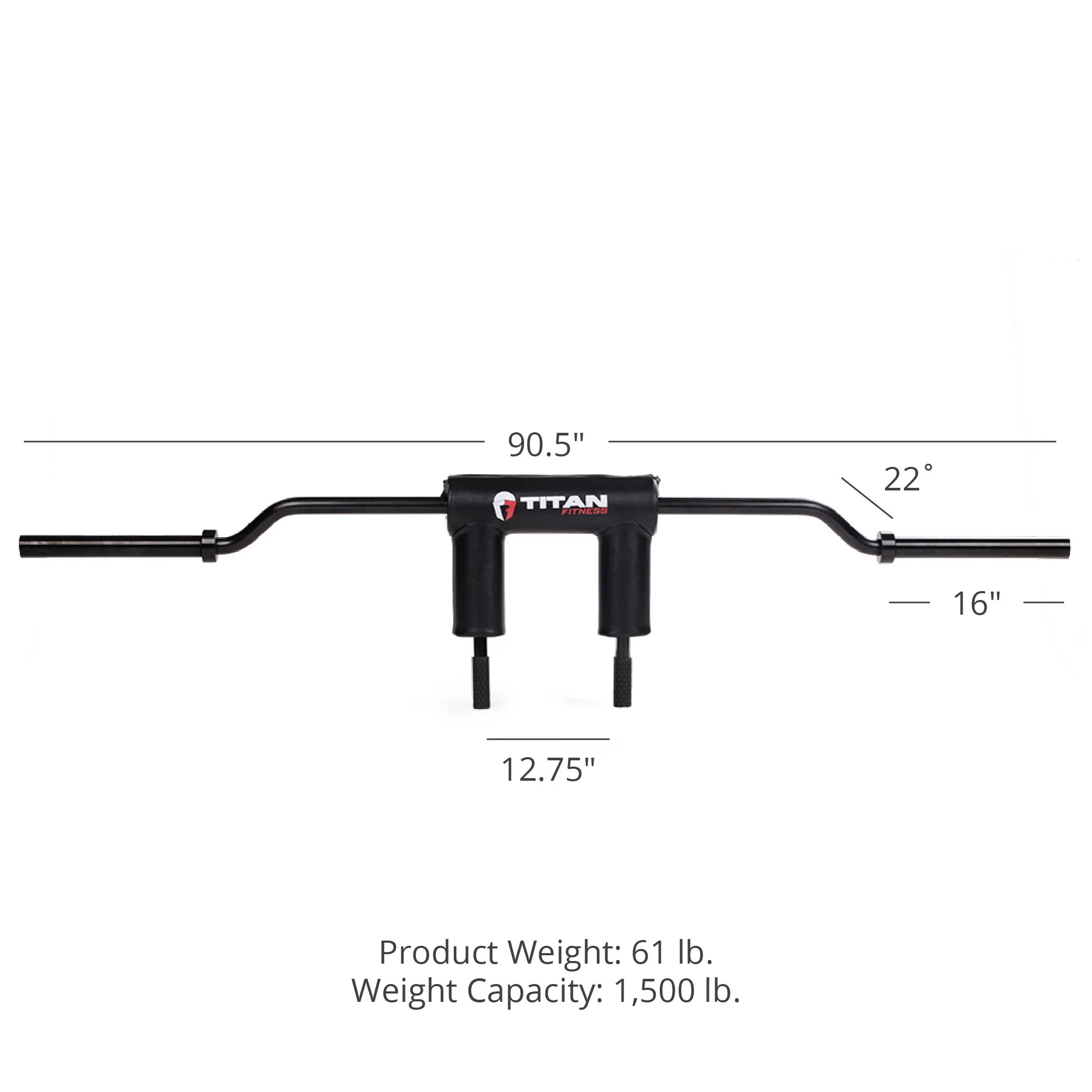 Scratch and Dent, TITAN Series Safety Squat Bar - Image 13