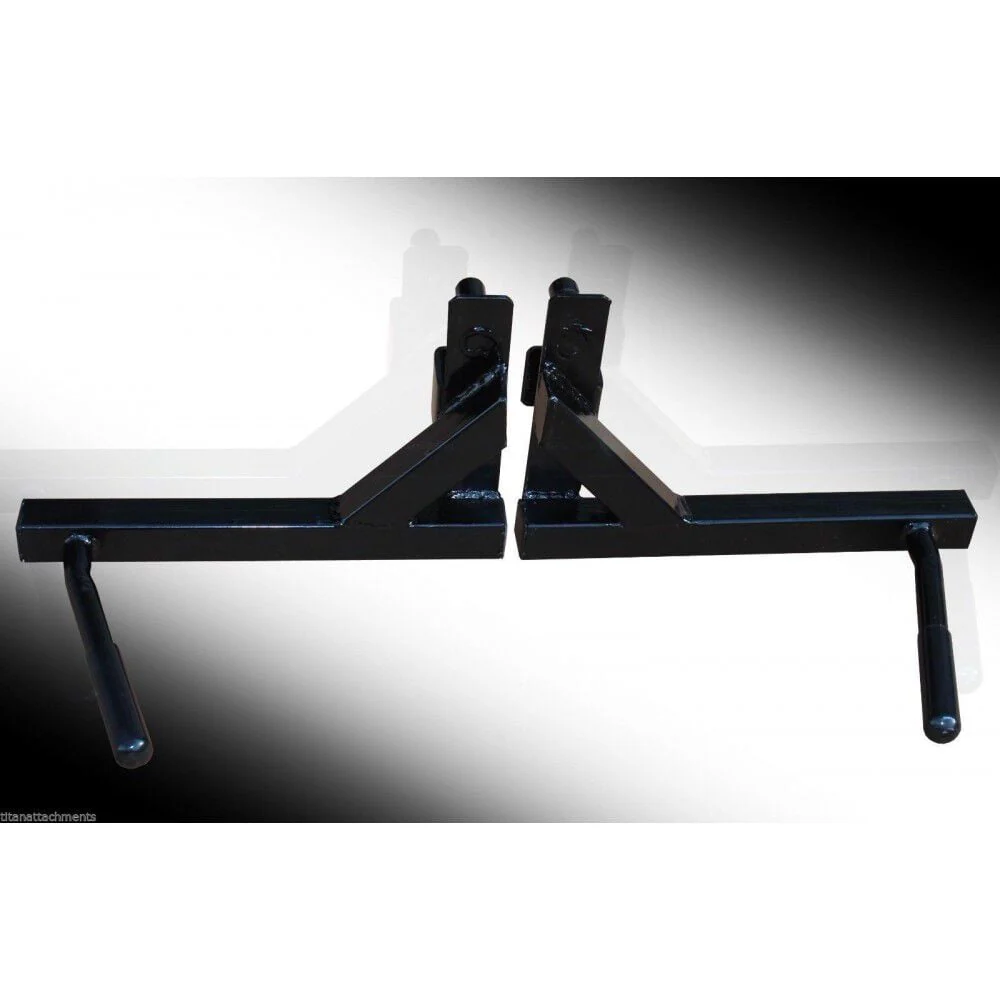 Scratch and Dent - Titan T-2 Series Dip Bar Attachment for Power Rack Strength Training Workout - FINAL SALE - Image 2