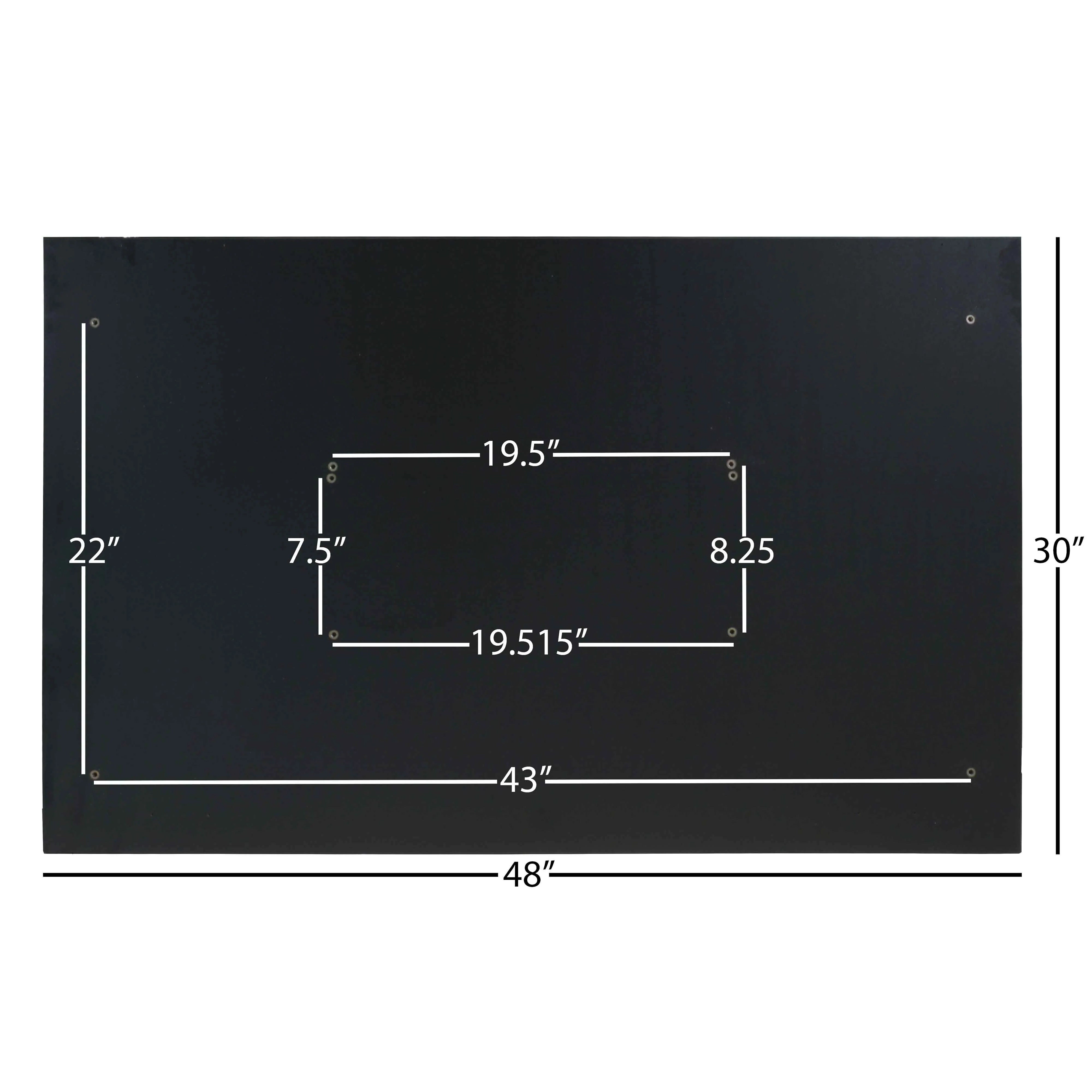 Scratch and Dent, Universal Desk Top - 30" x 48" Black - Image 3