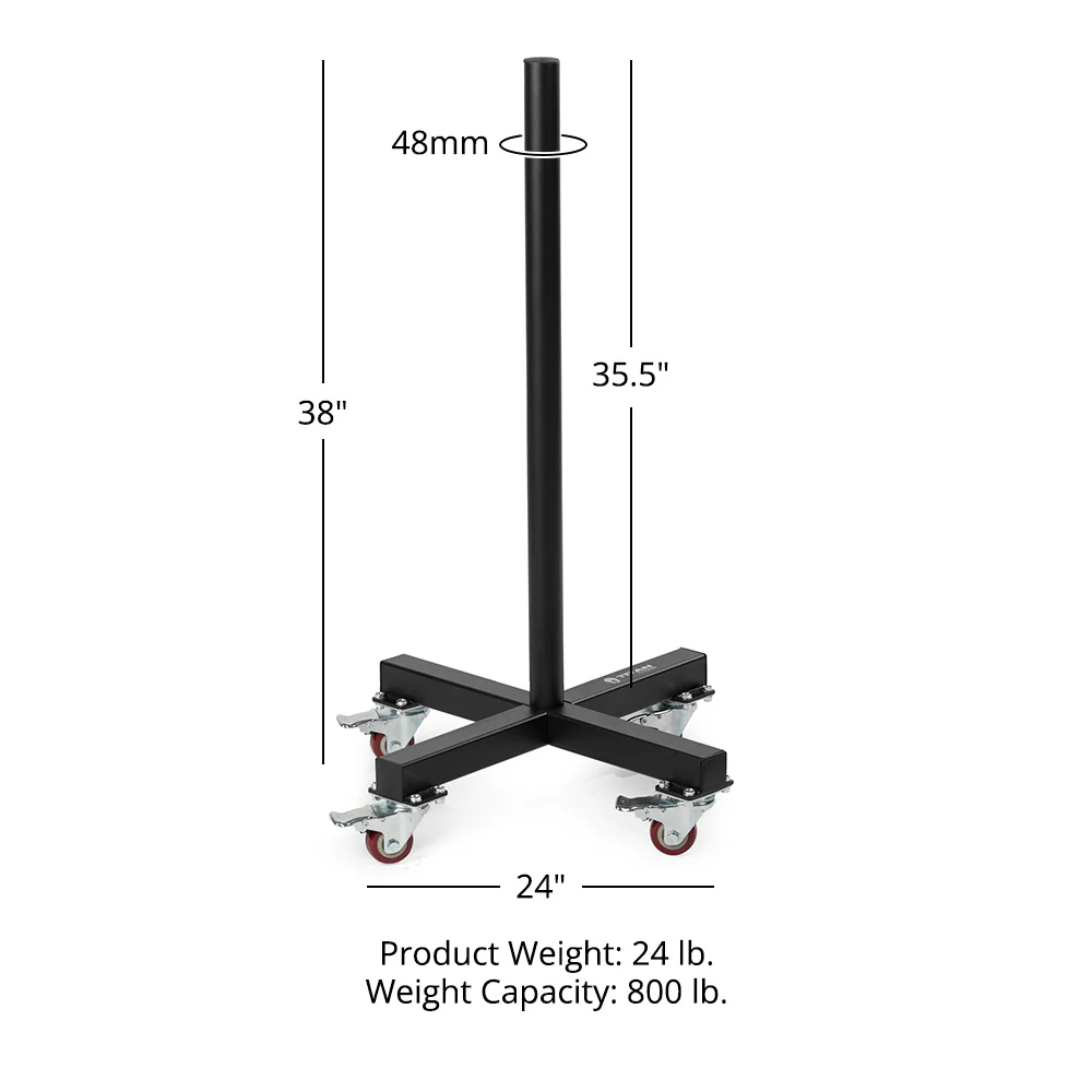 Scratch and Dent, Vertical Weight Plate Storage w/ Wheels | v2 - Image 7