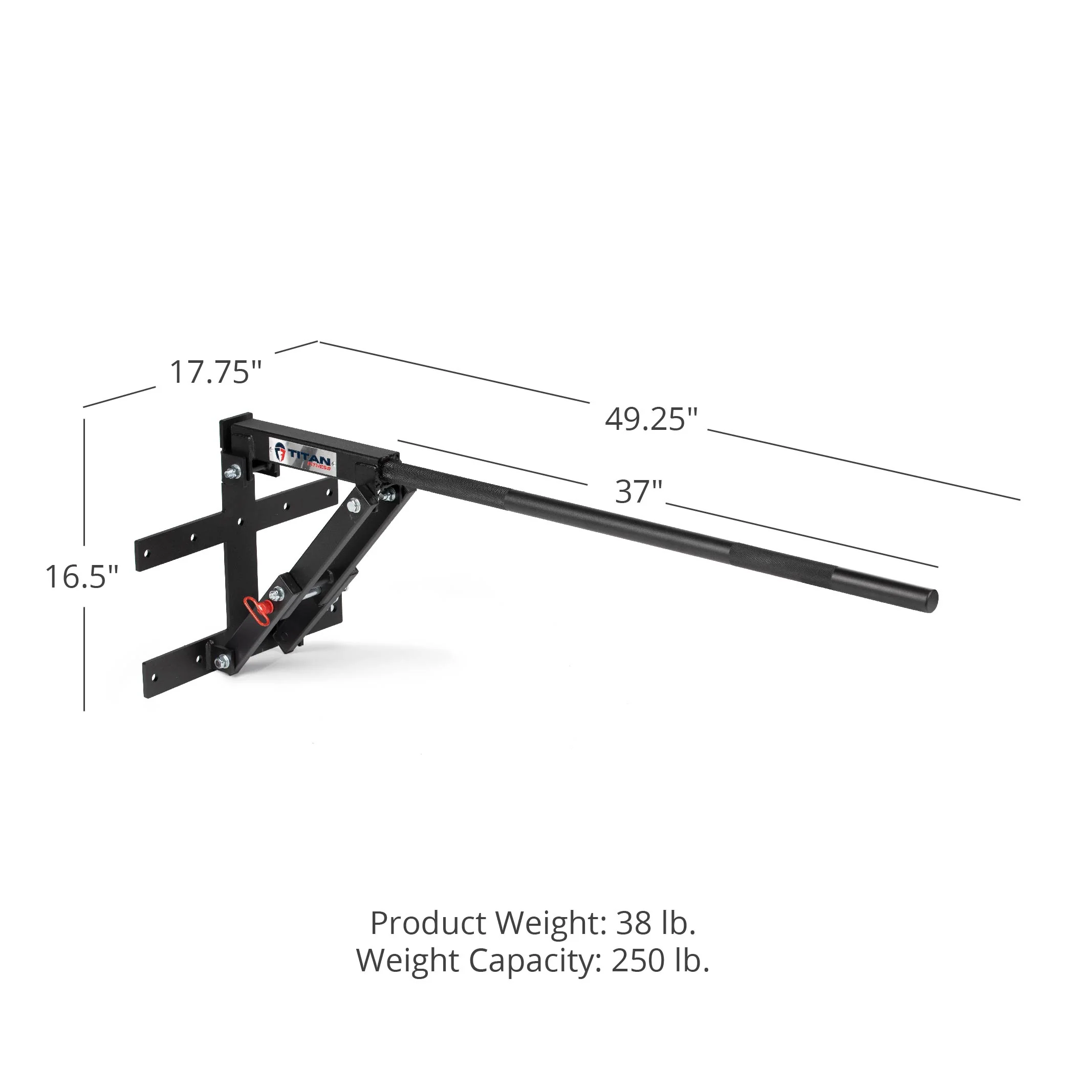 Scratch and Dent, Wall-Mount Pop-Out Pull-Up Bar - Image 8