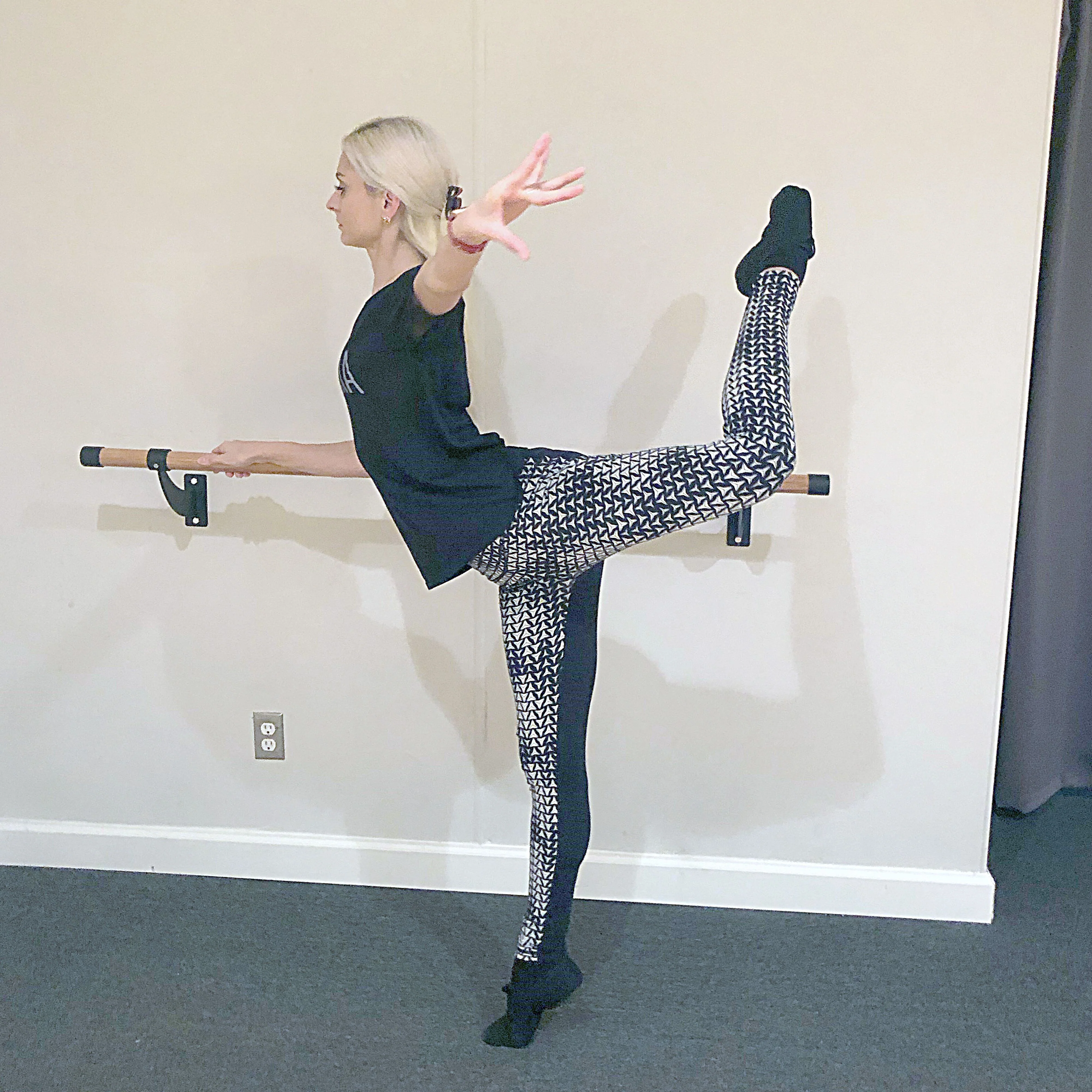 Scratch and Dent - Wooden Ballerina Barre | Wall Mounted | 4 Ft - FINAL SALE - Image 9