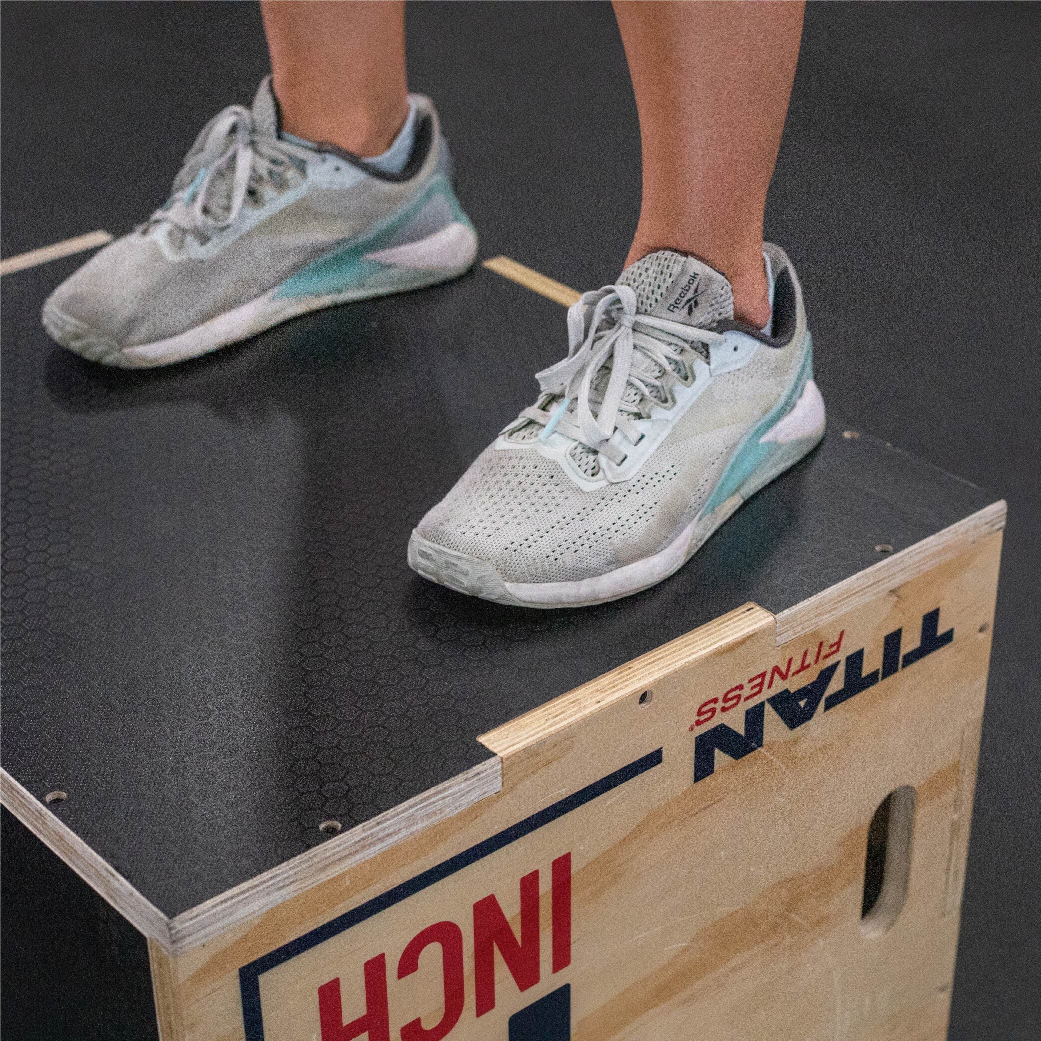 Youth 3-in-1 Wooden Plyometric Box – 12" x 14" x 16" - Image 2