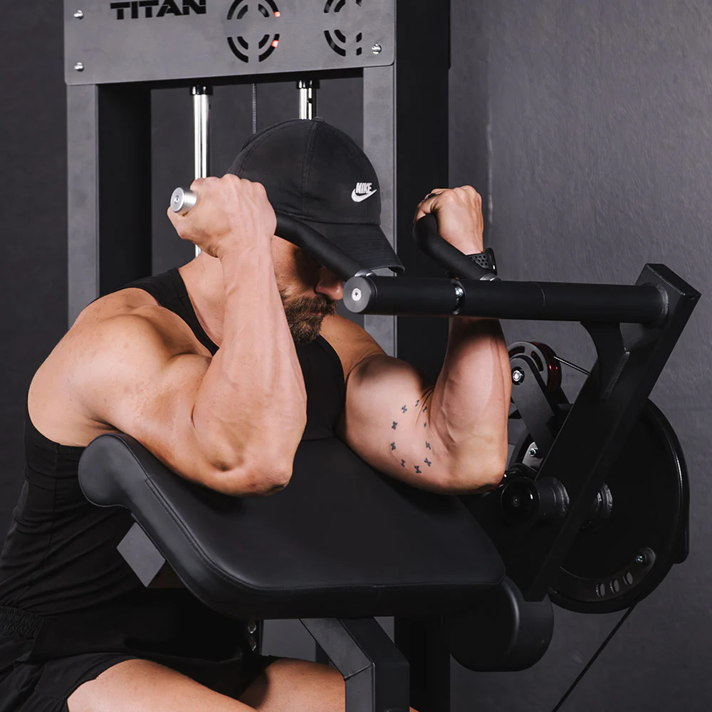 Selectorized Bicep and Tricep Machine - Image 9