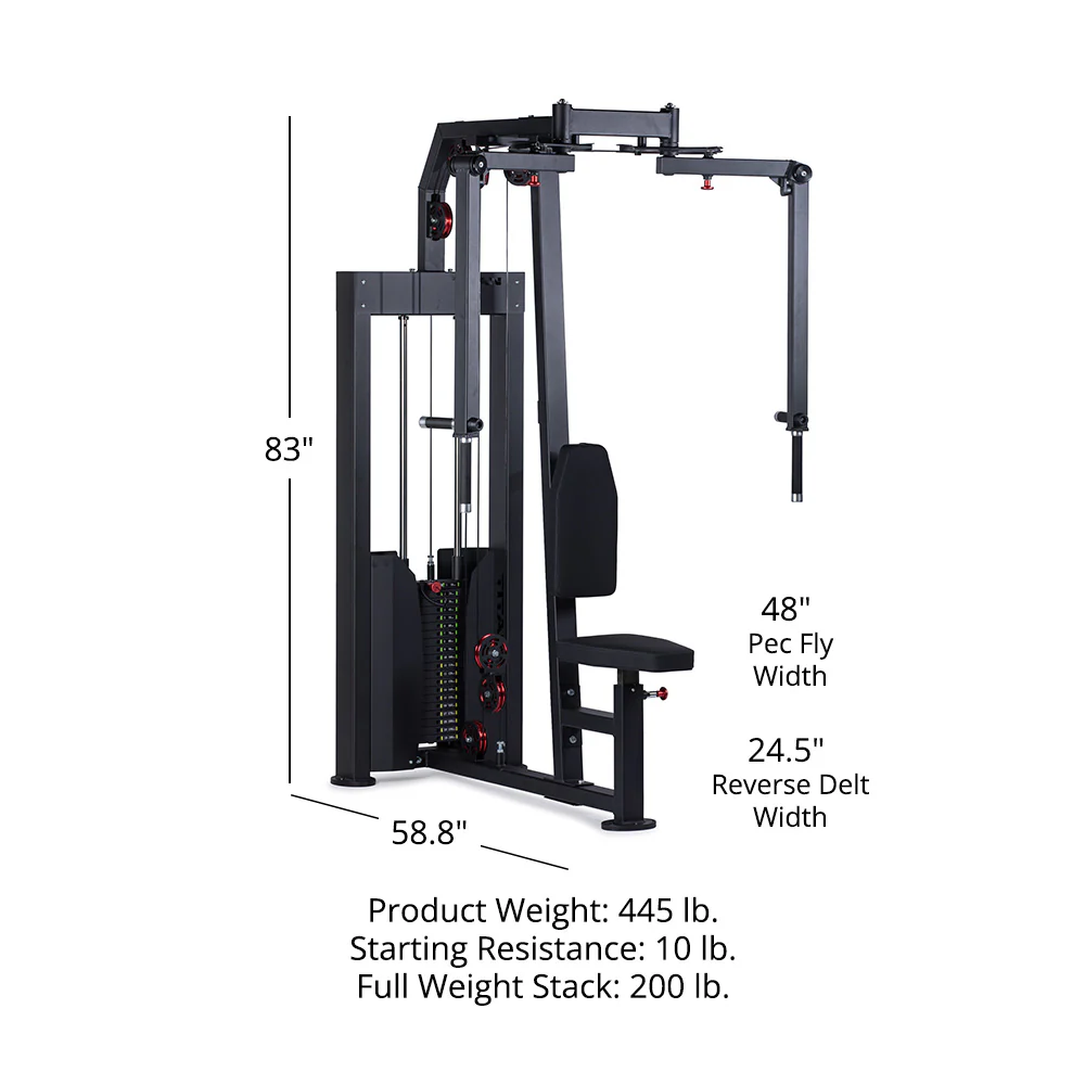 Selectorized Pec Fly and Reverse Delt Machine - Image 12