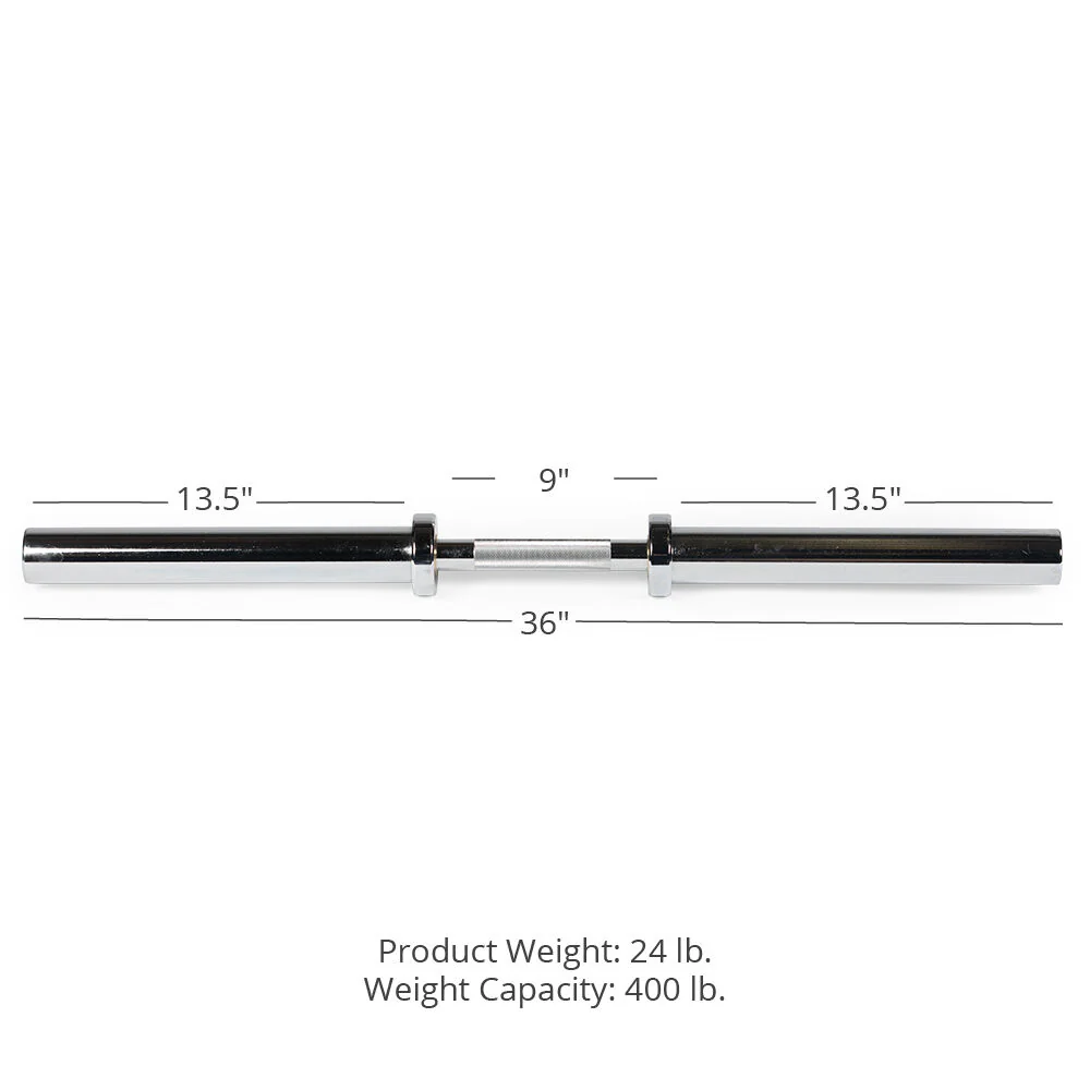 Loadable 36" Olympic Dumbbell Handle - Single - Image 8