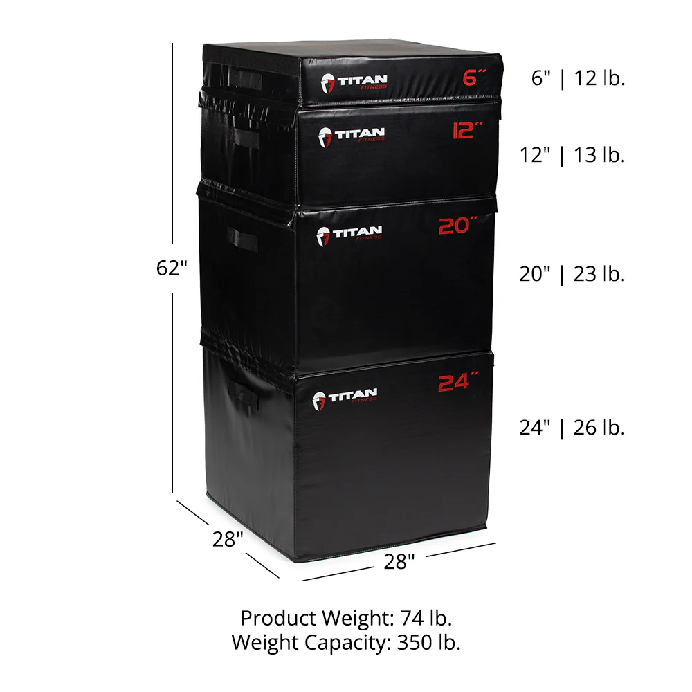 Stackable Soft Foam Plyometric Box Set - Image 8