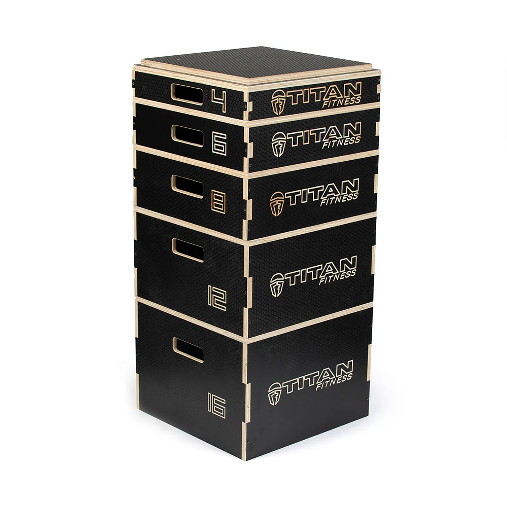 Stackable Wooden Plyo Boxes