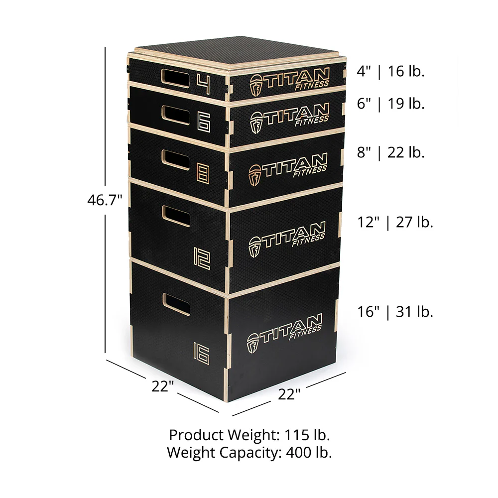 Stackable Wooden Plyo Boxes - Image 9