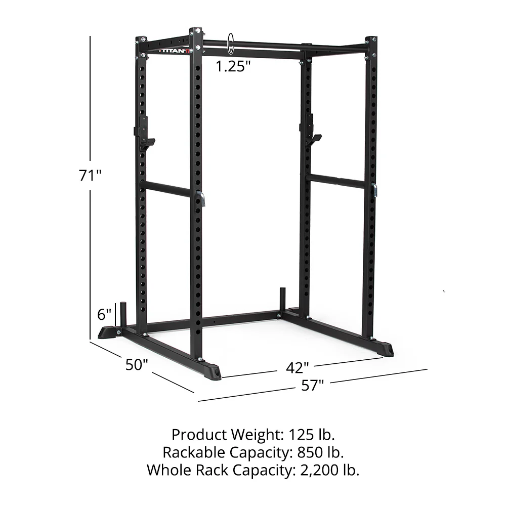 Scratch and Dent, T-2 Series Power Rack | 71" Black - Image 10
