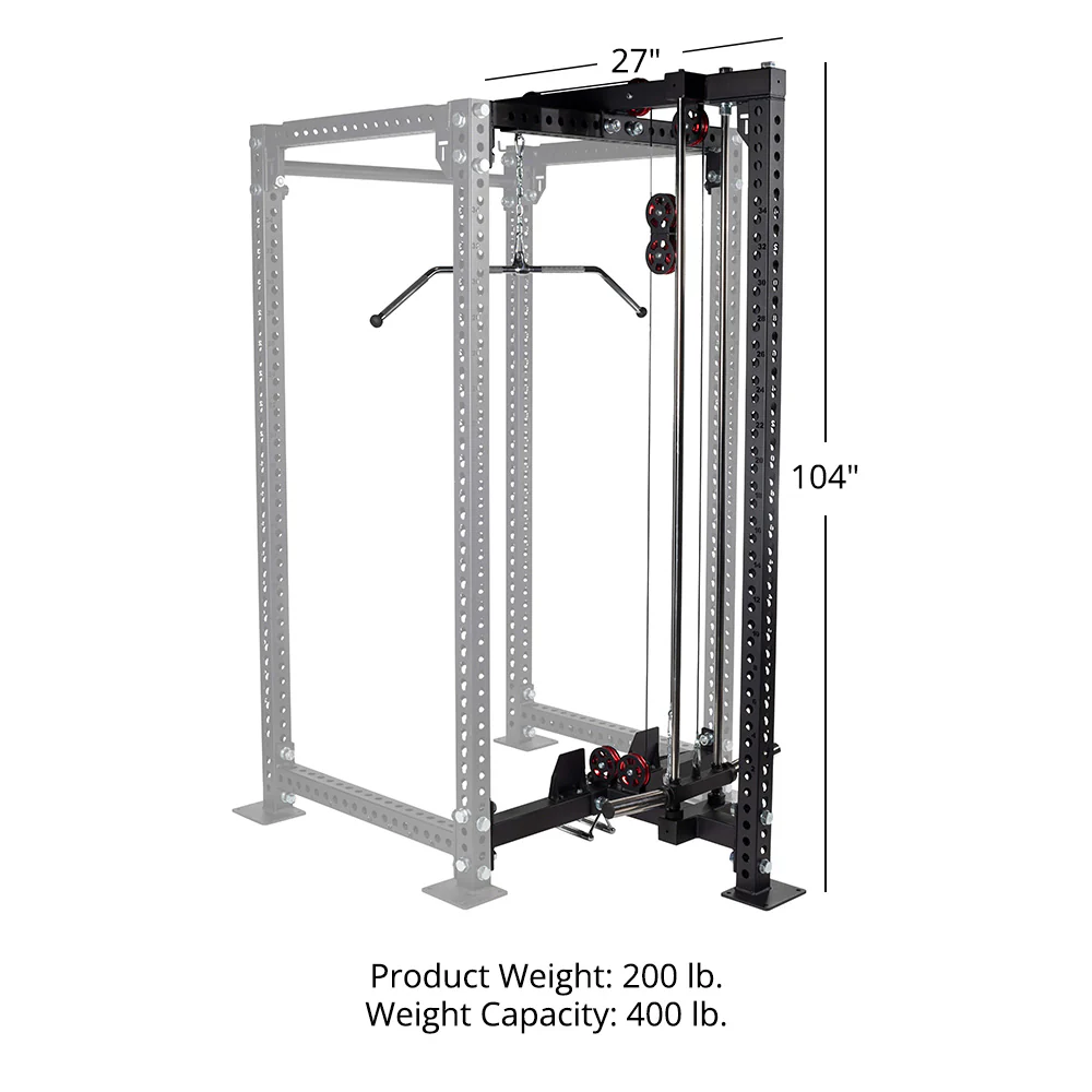 TITAN Series Lat Tower Power Rack Attachment - Image 60
